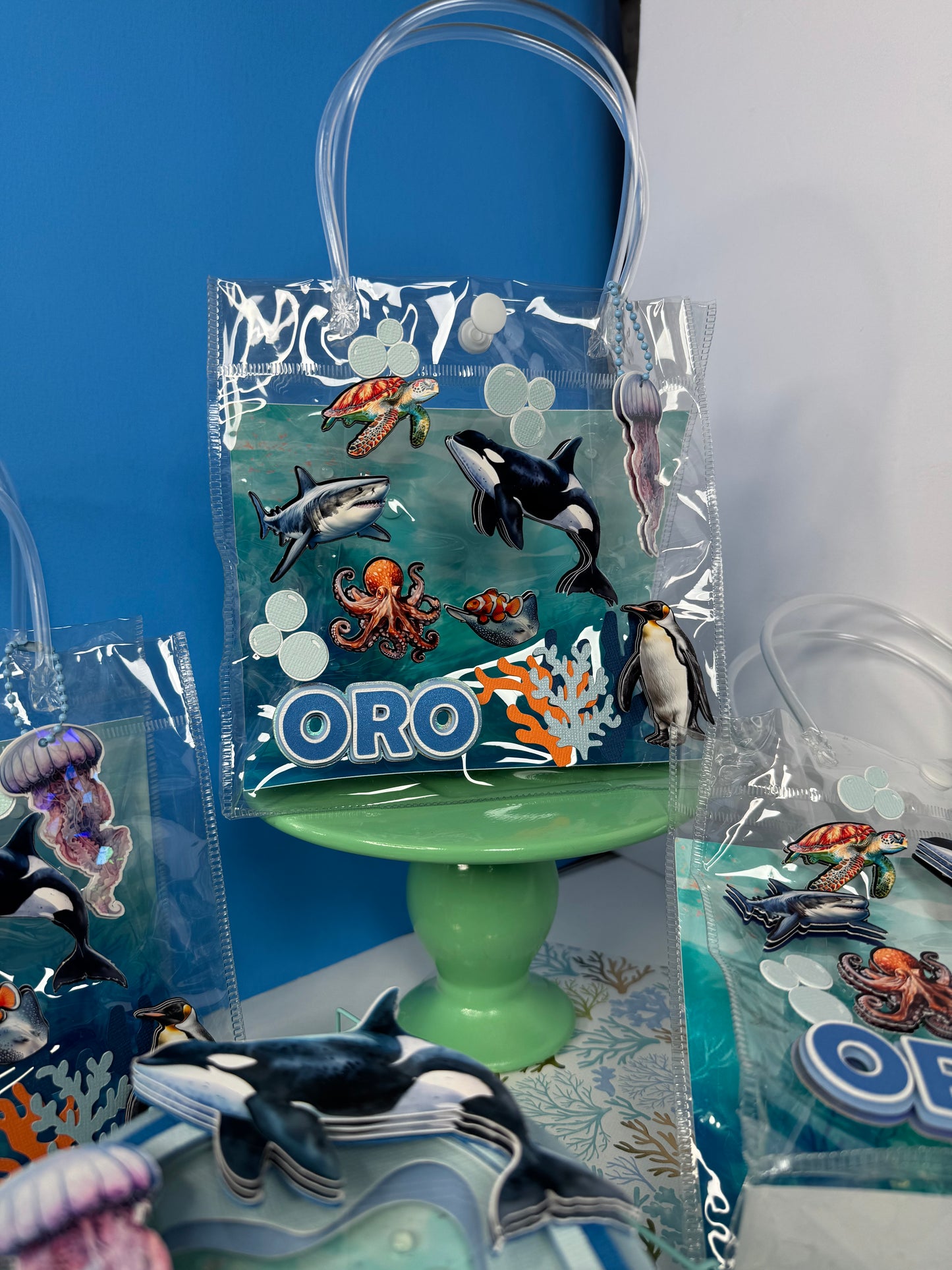 Under the sea favor boxes