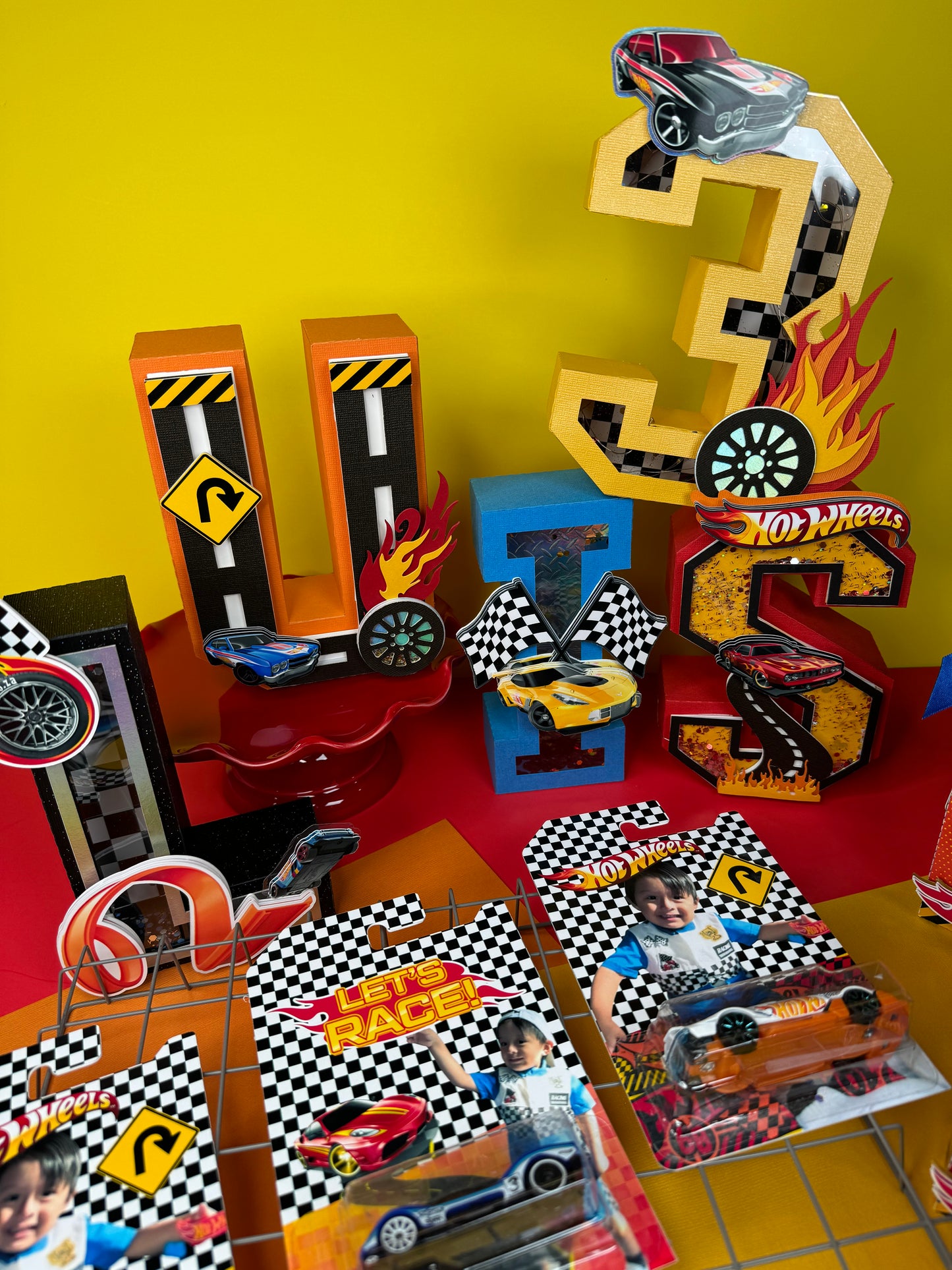 Hot wheels 3D letters/numbers