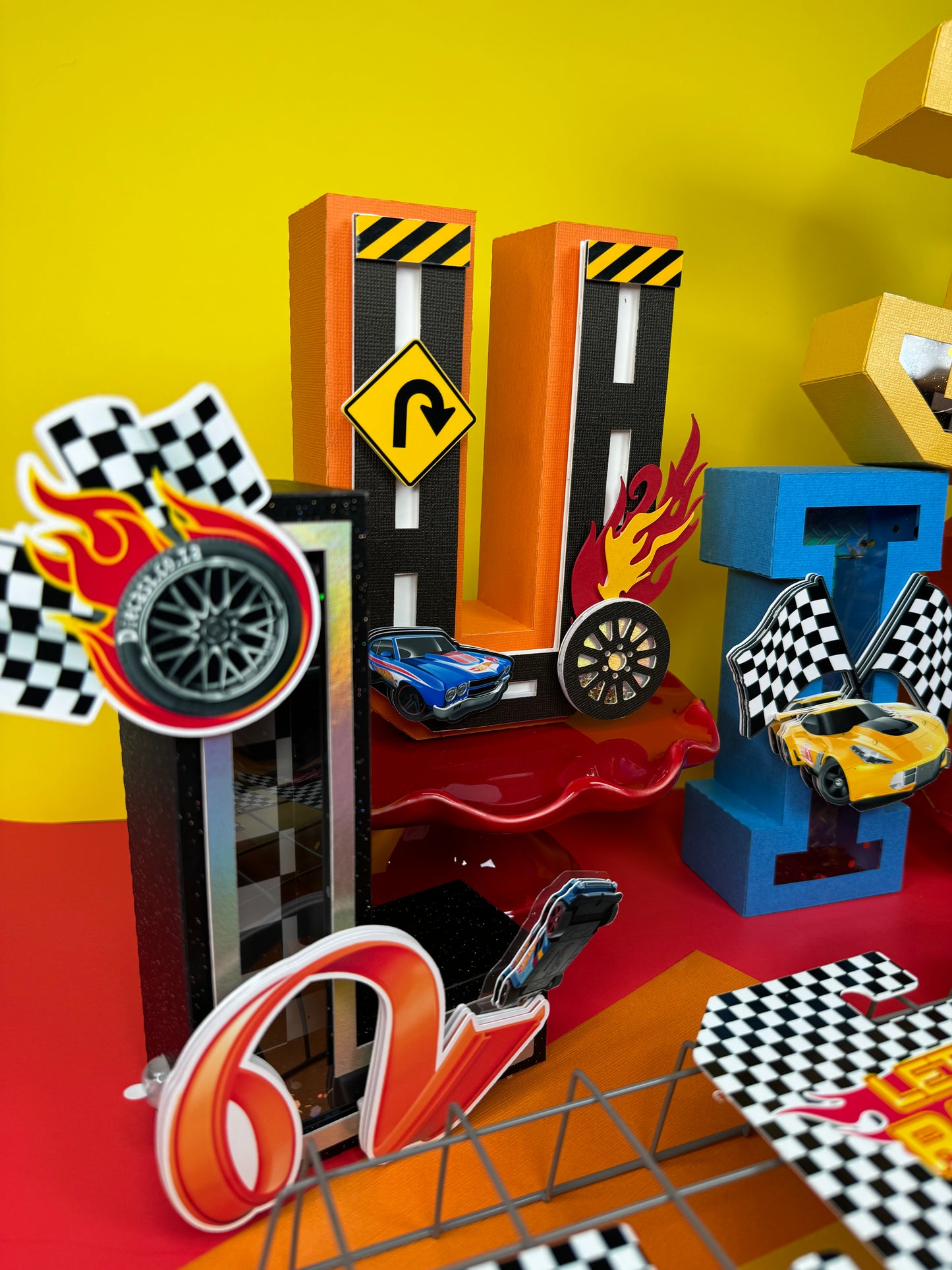 Hot wheels 3D letters/numbers