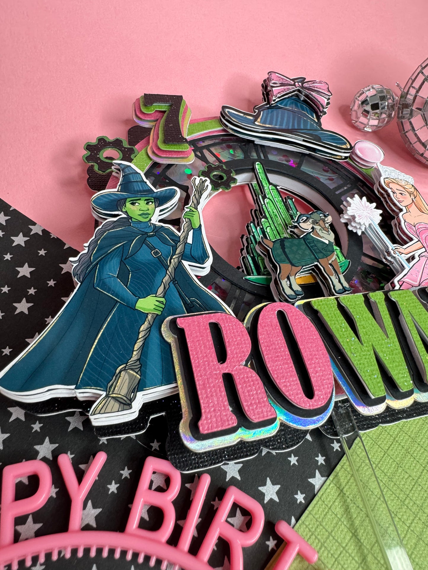 Wicked cake topper / Witches cake topper