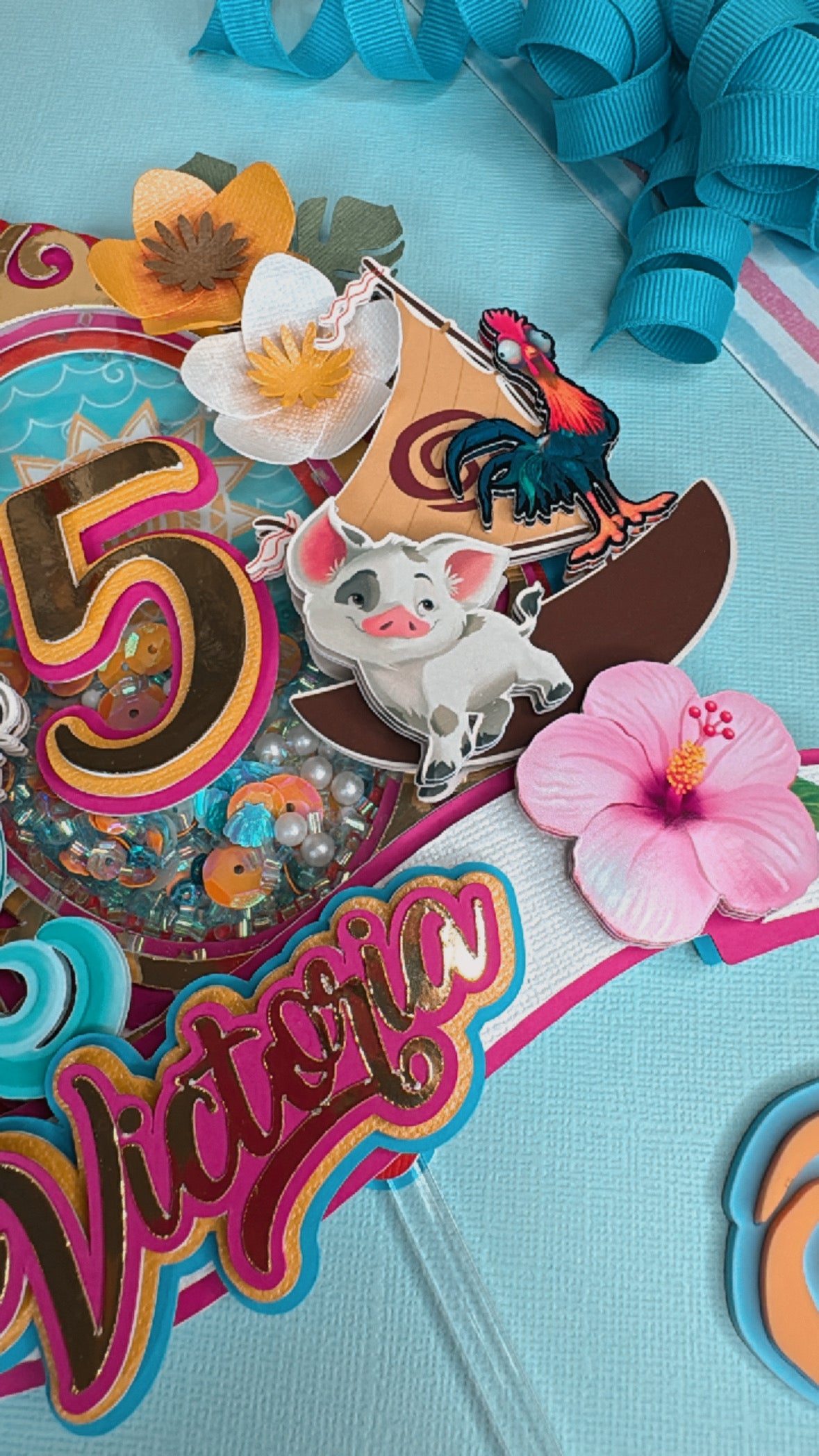 Moana inspired Cake topper