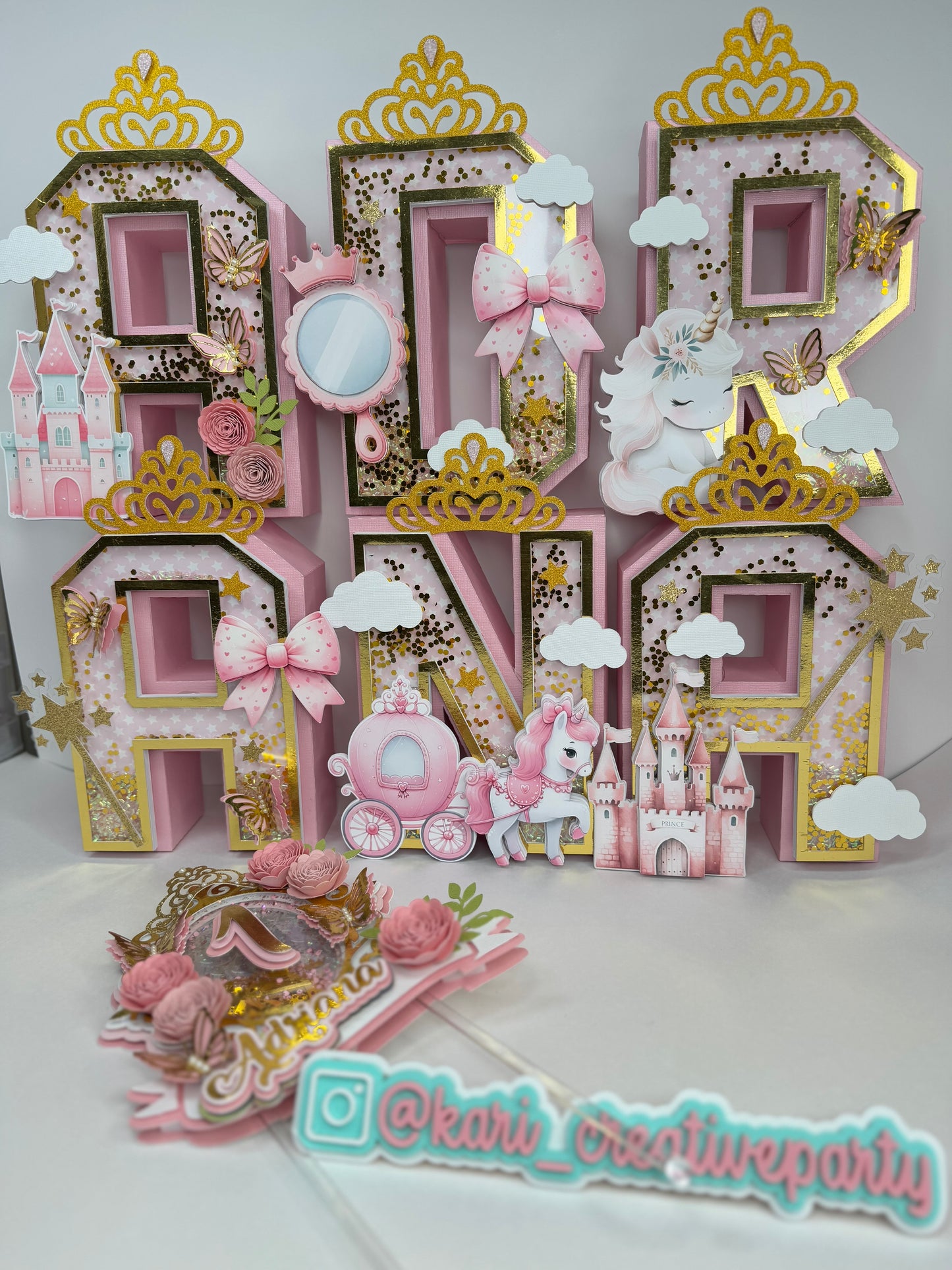Princess 3d letters