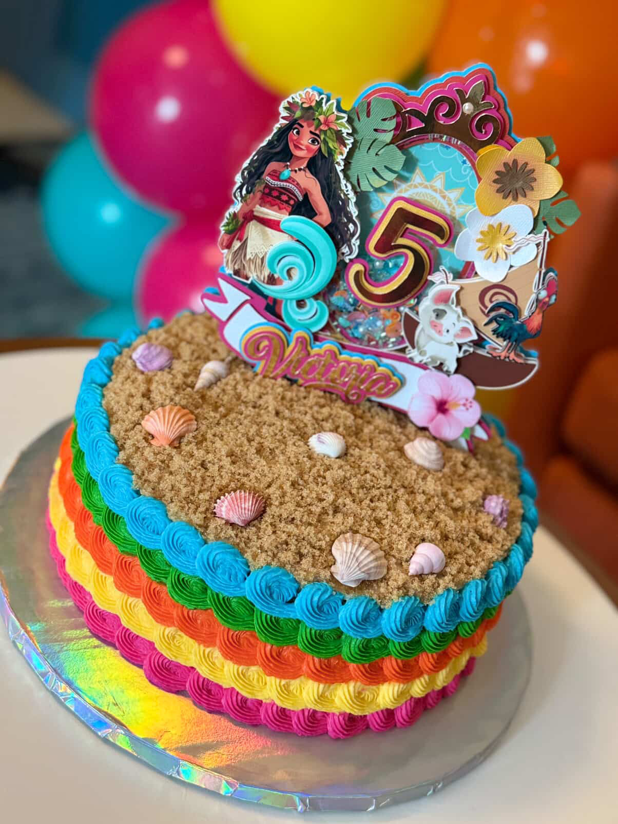 Moana inspired Cake topper