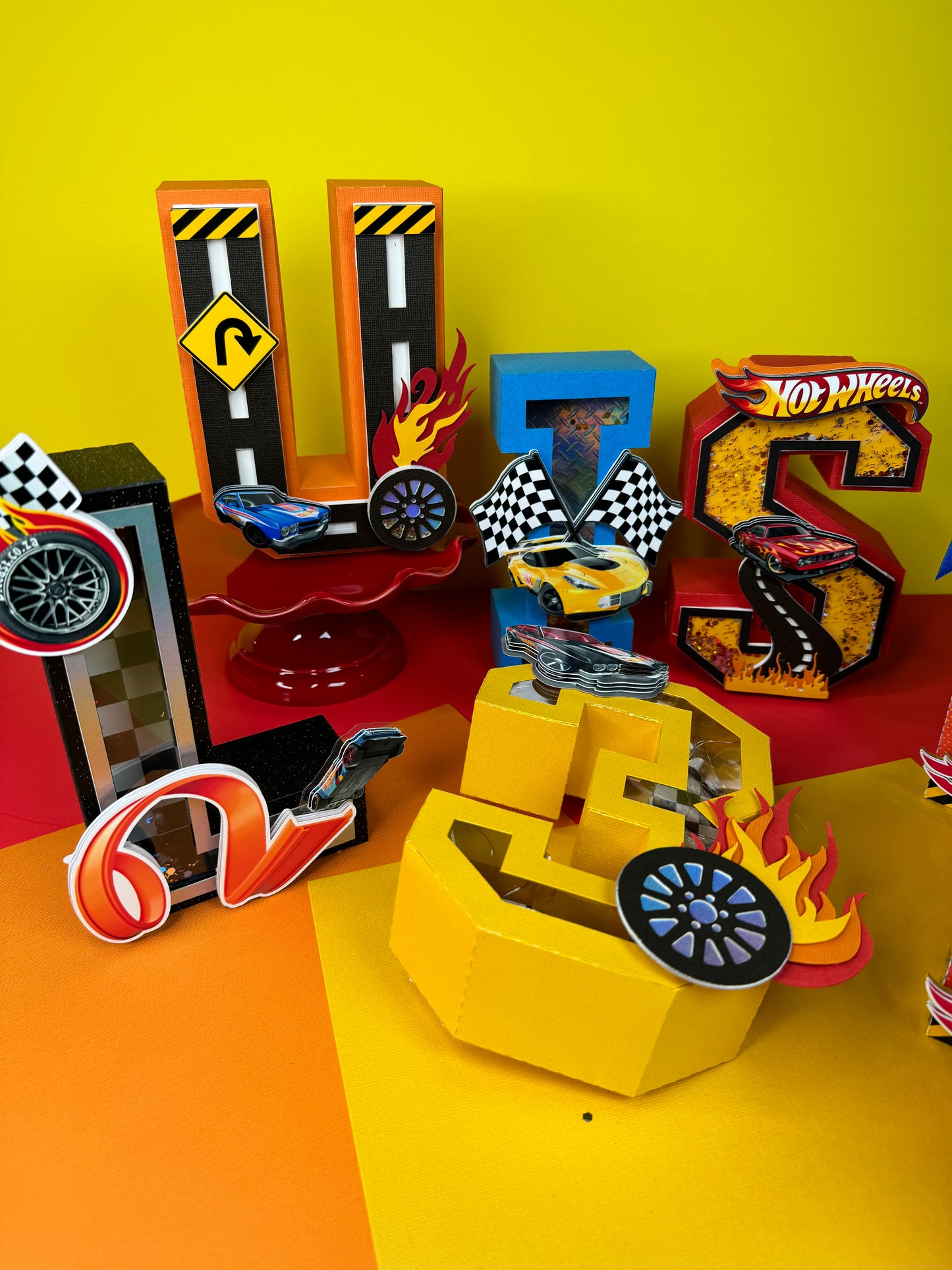 Hot wheels 3D letters/numbers