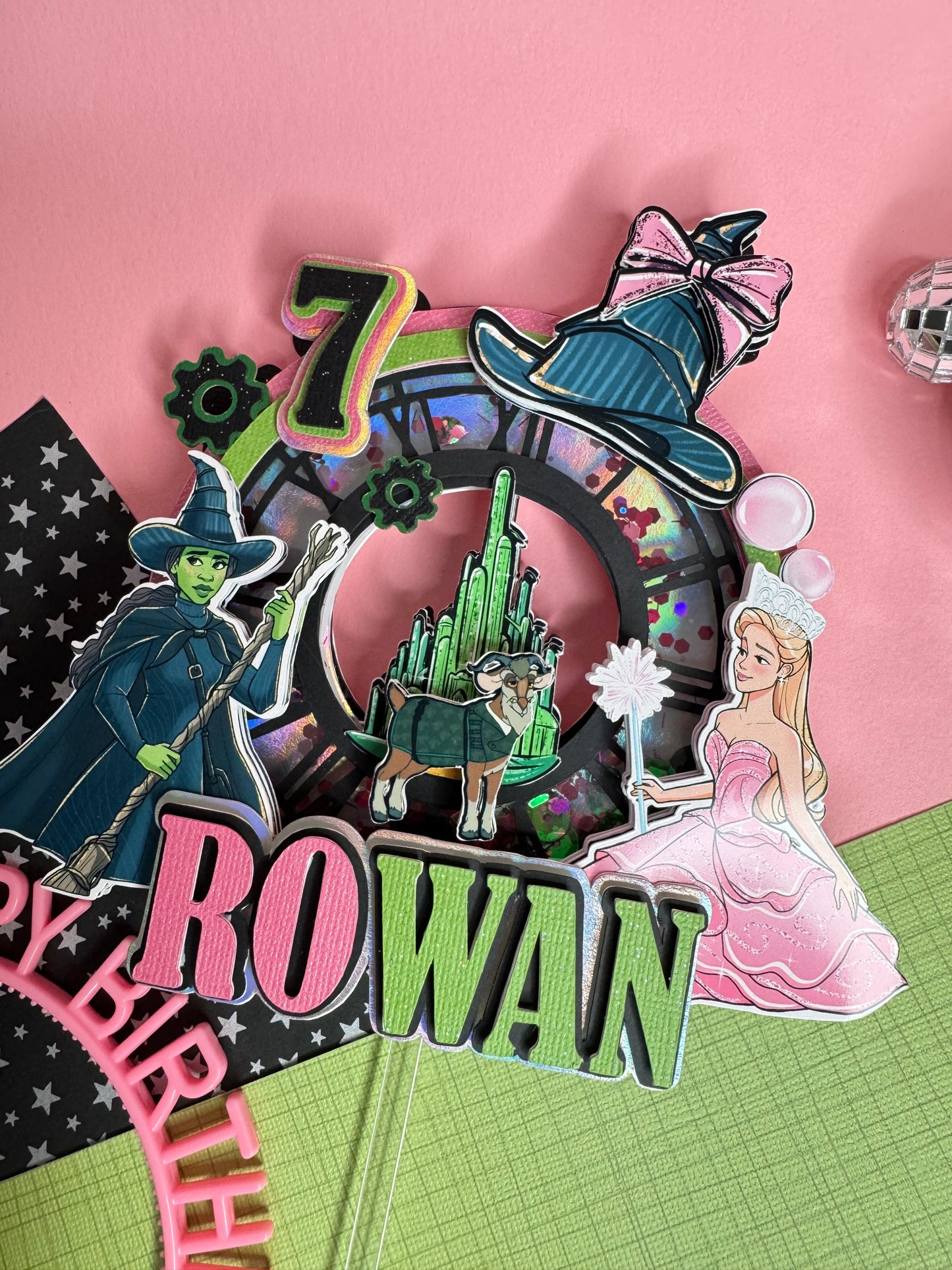 Wicked cake topper / Witches cake topper