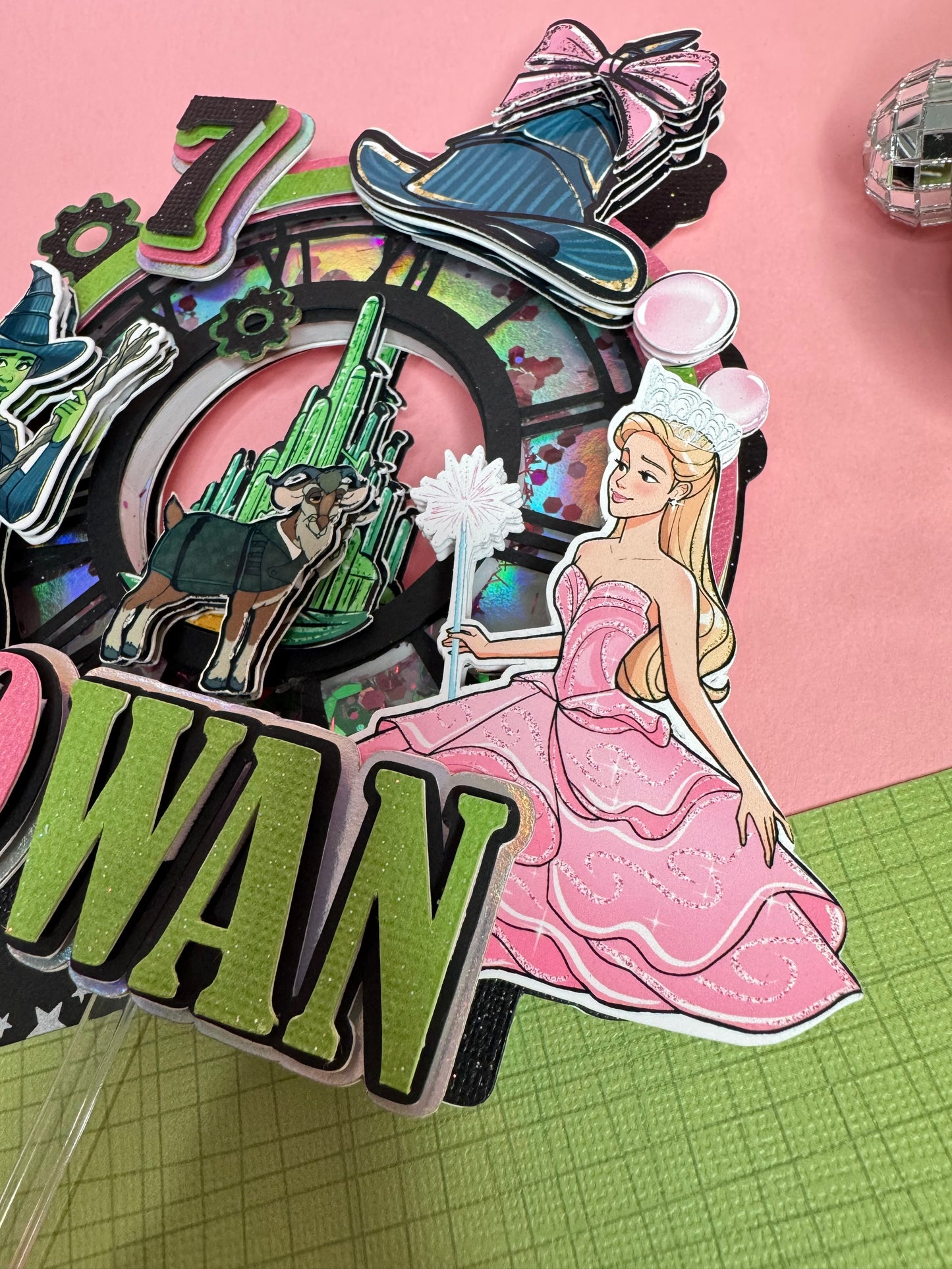 Wicked cake topper / Witches cake topper
