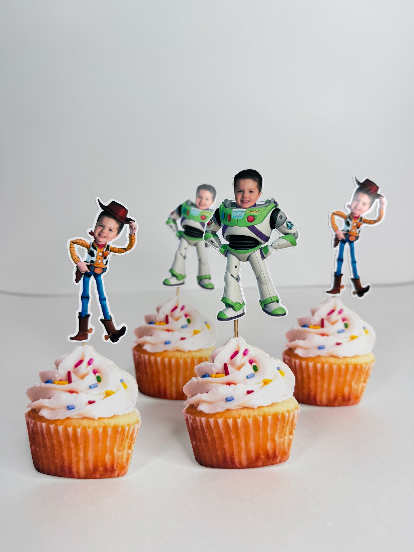 Toy story custom cupcake toppers