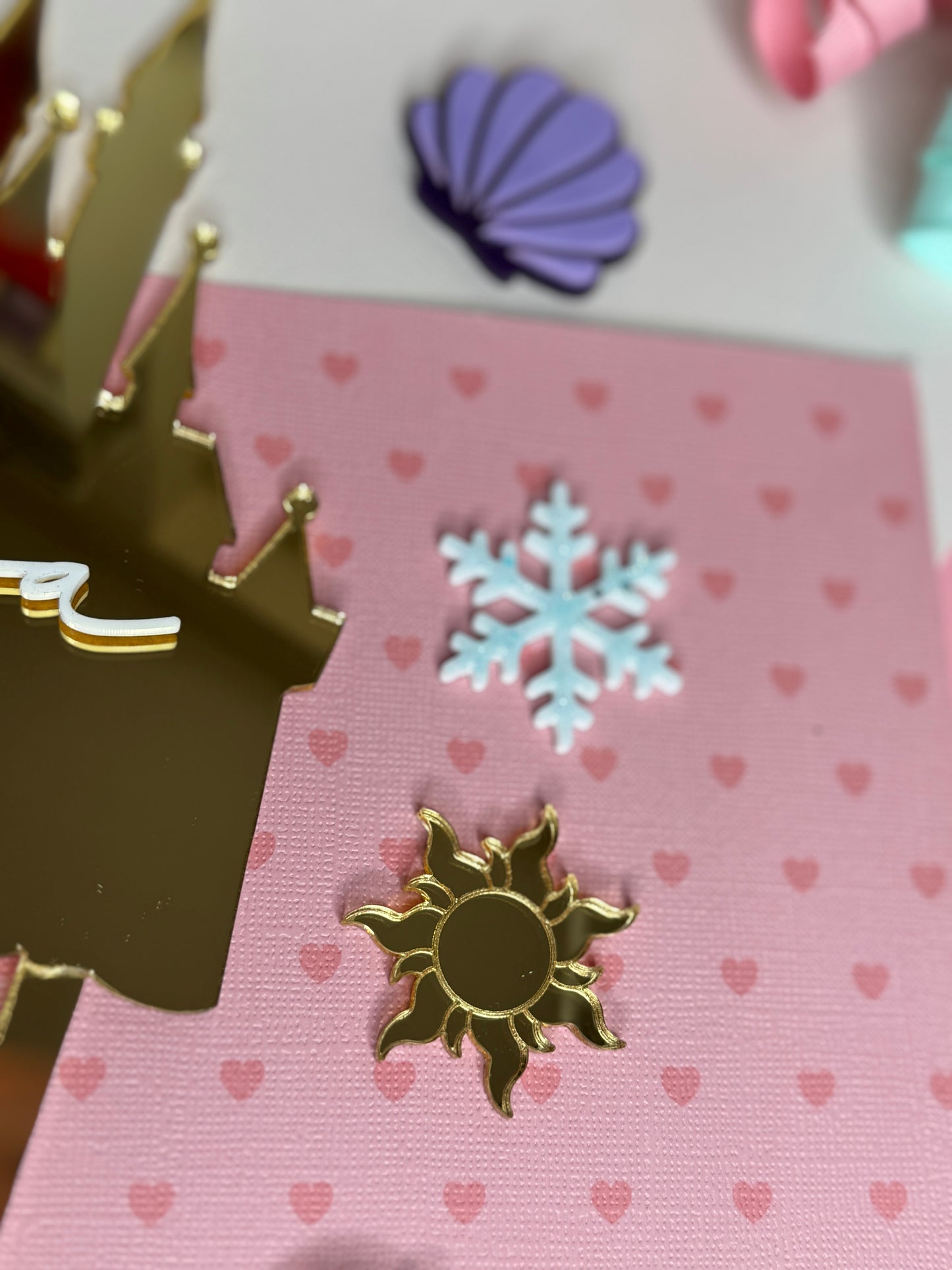 Princess castle cake topper