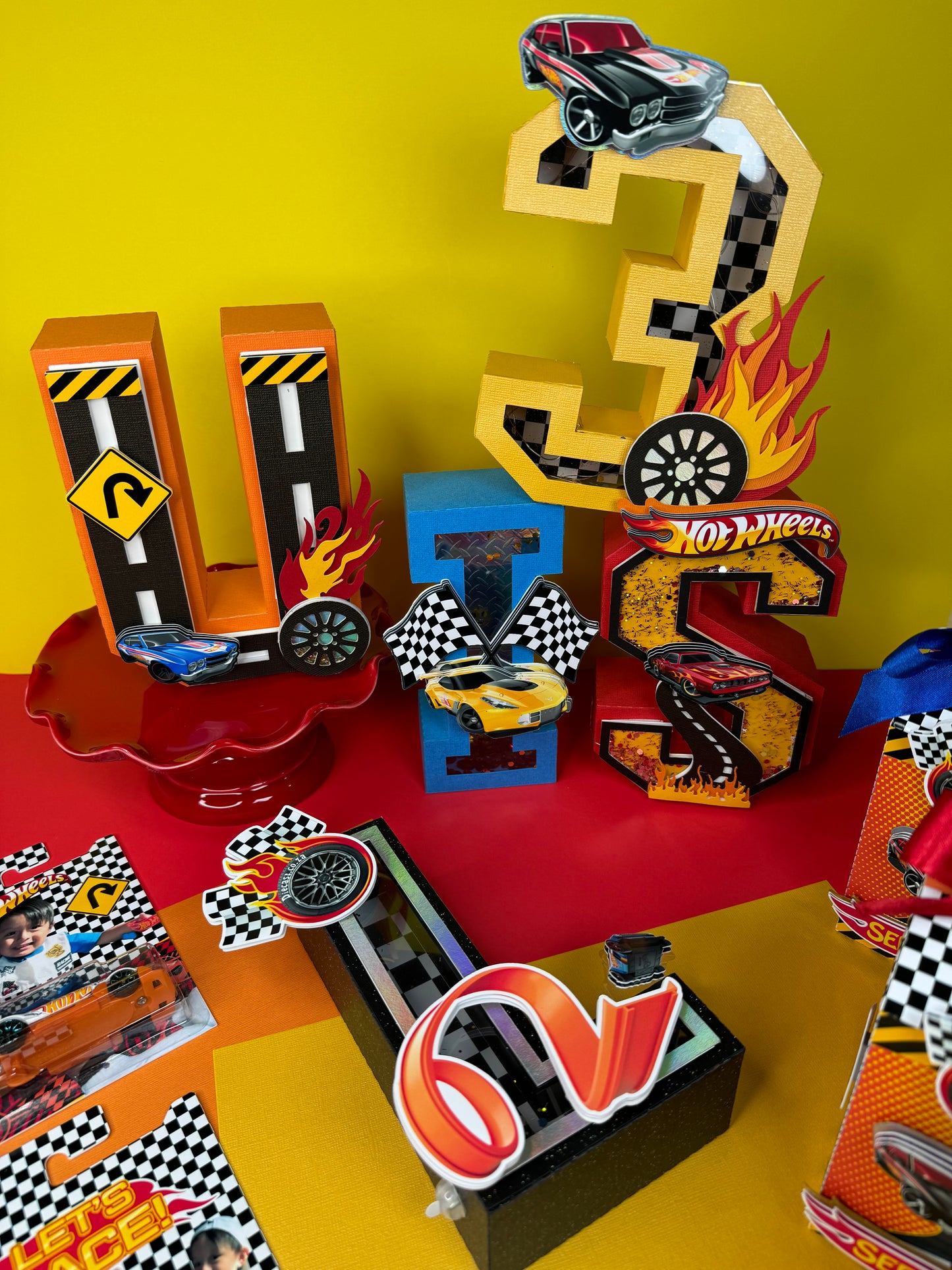 Hot wheels 3D letters/numbers
