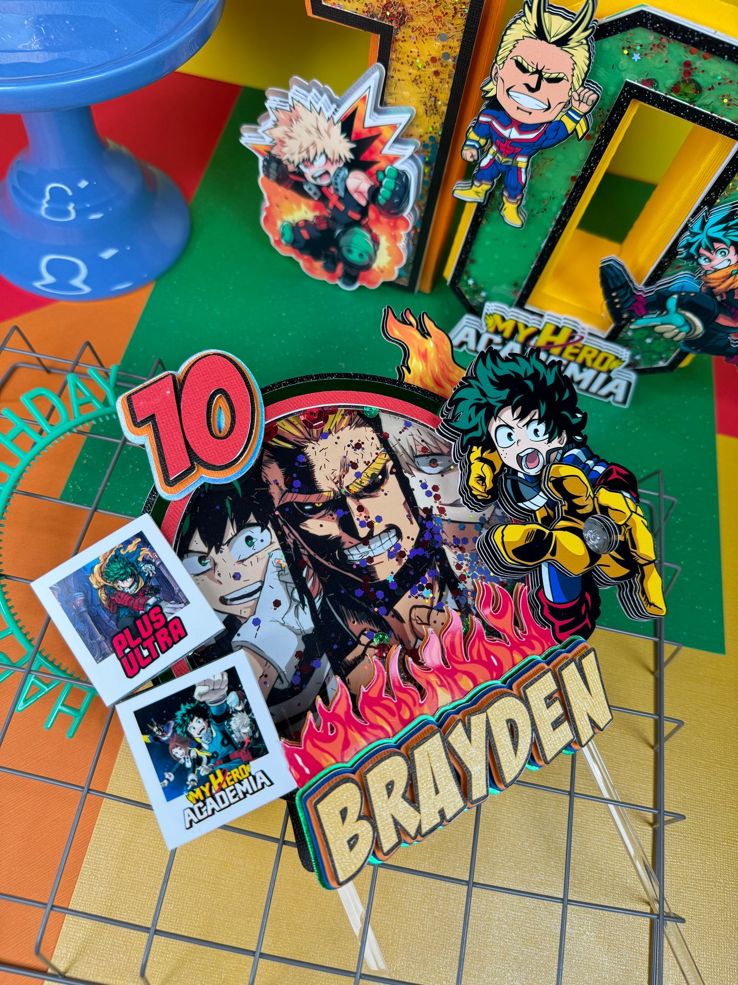 My hero academia cake topper