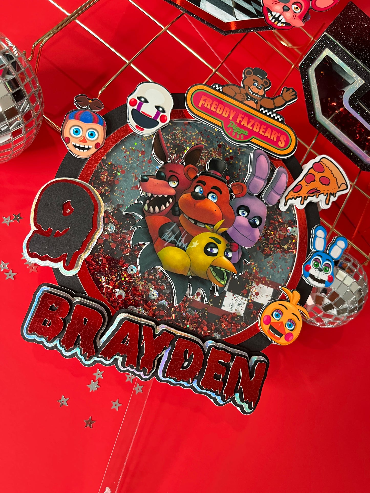 Five Nights at Freddy's cake topper