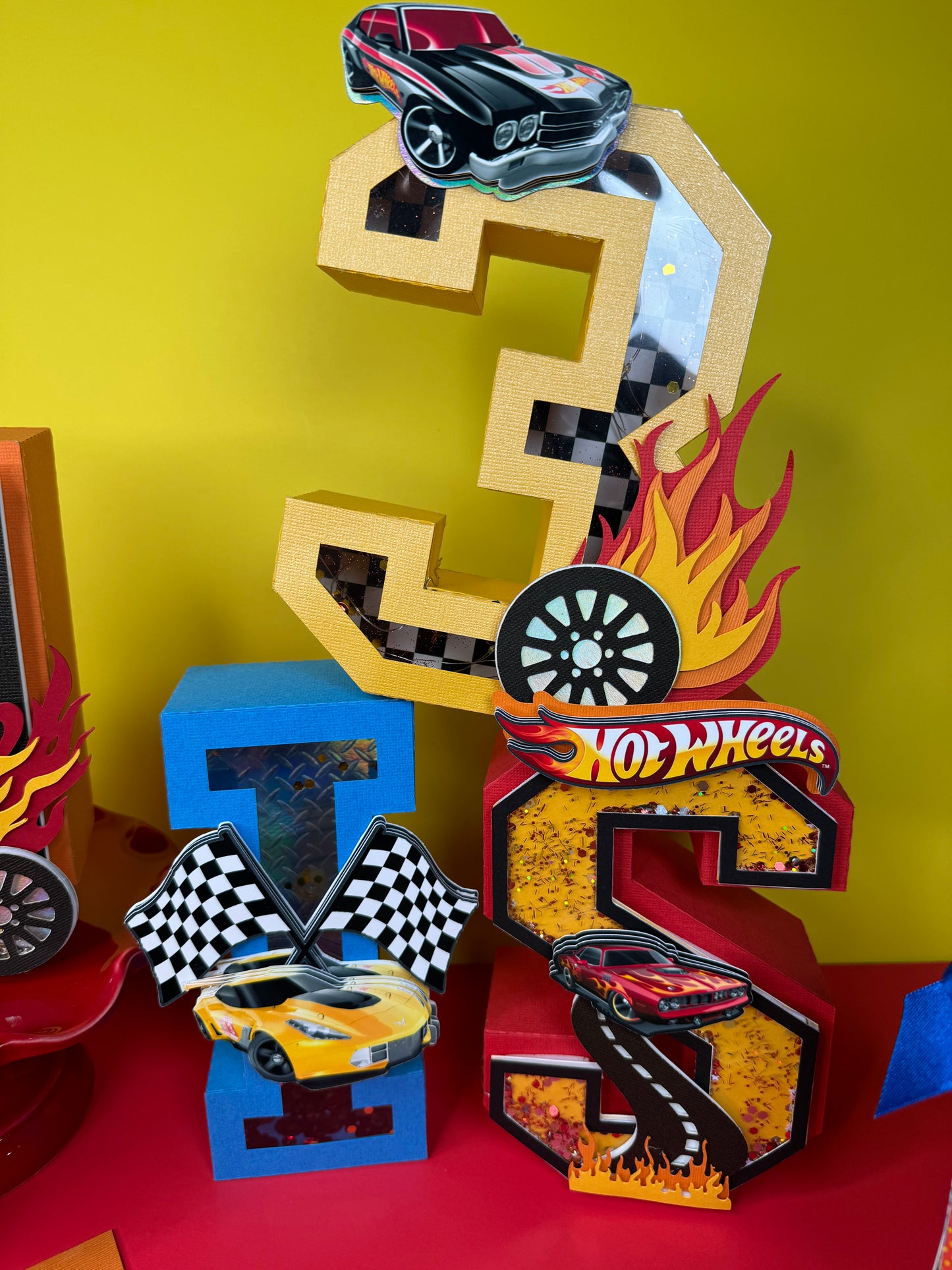 Hot wheels 3D letters/numbers
