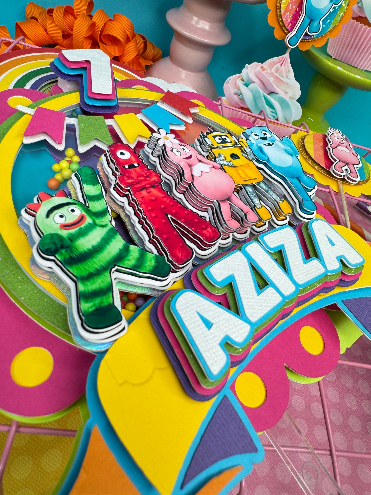 Yo Gabba Gabba Land cake topper