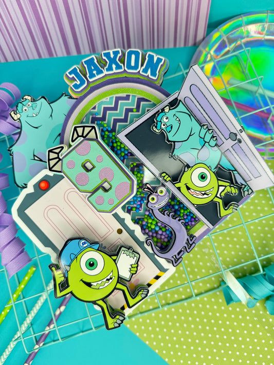 Monsters Inc cake topper/ Monster Inc party decor