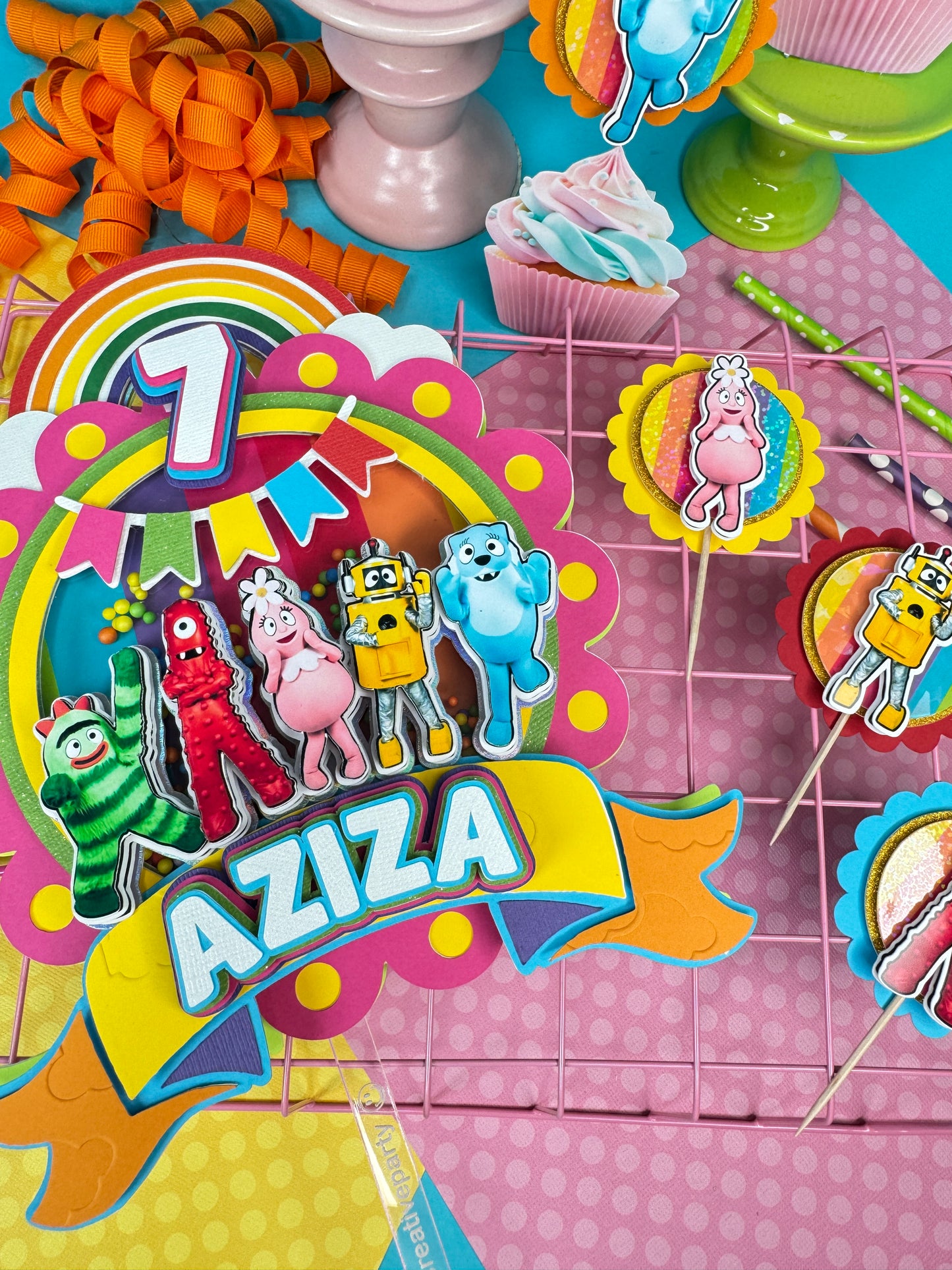 Yo Gabba Gabba Land cake topper