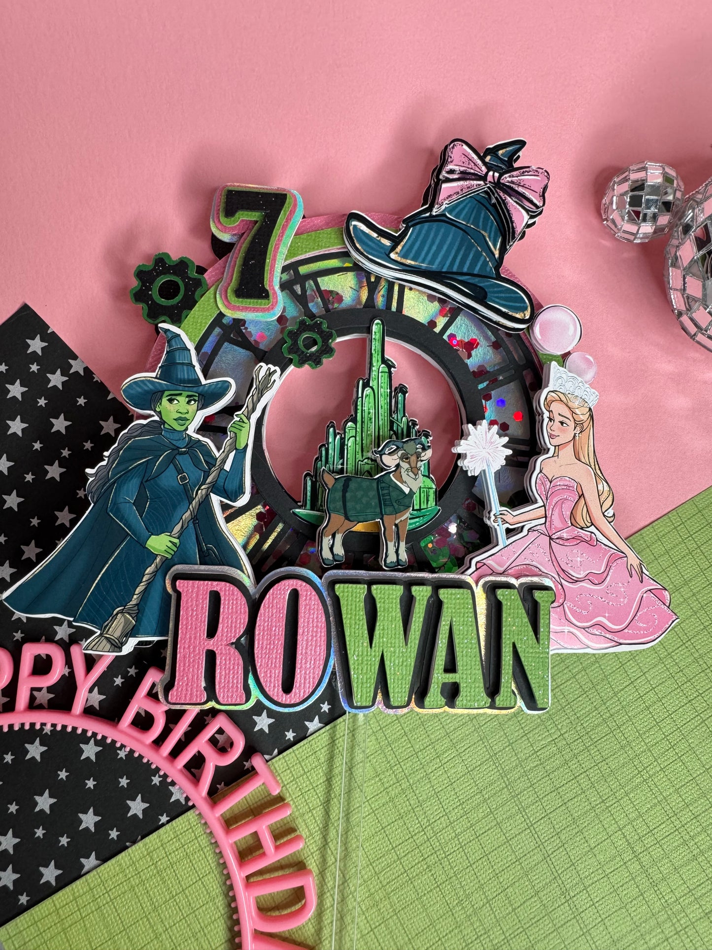 Wicked cake topper / Witches cake topper