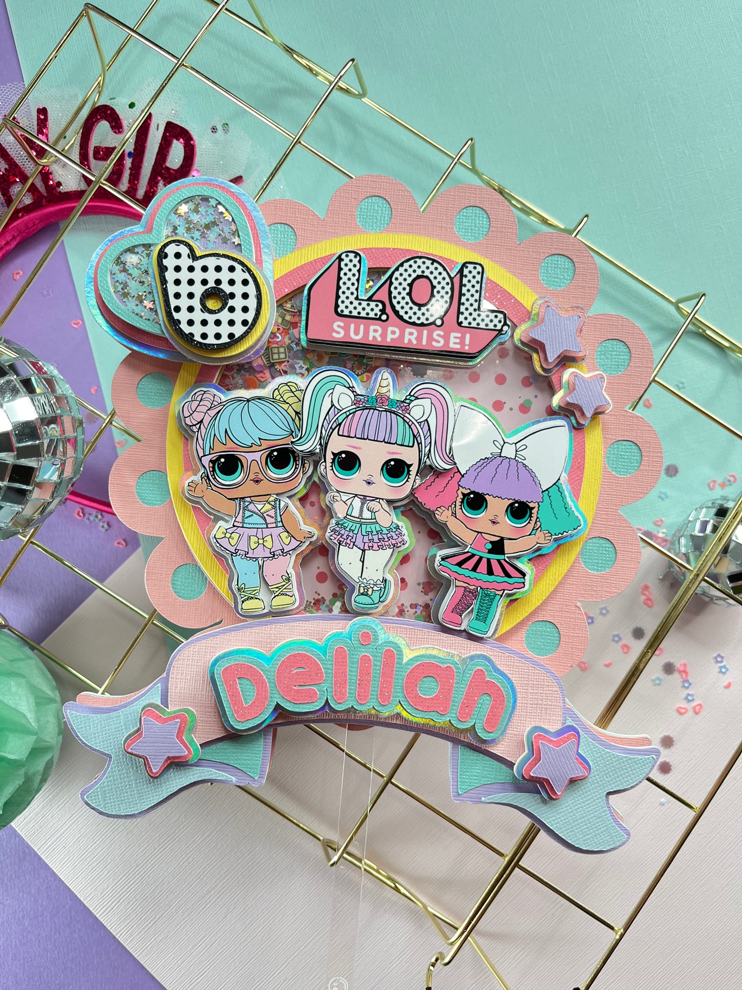 LOL suprise dolls cake topper