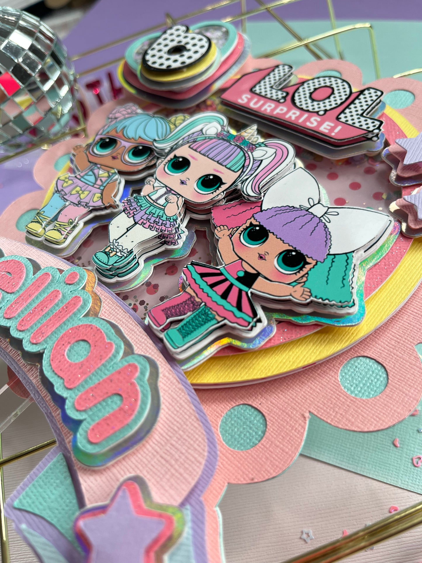 LOL suprise dolls cake topper