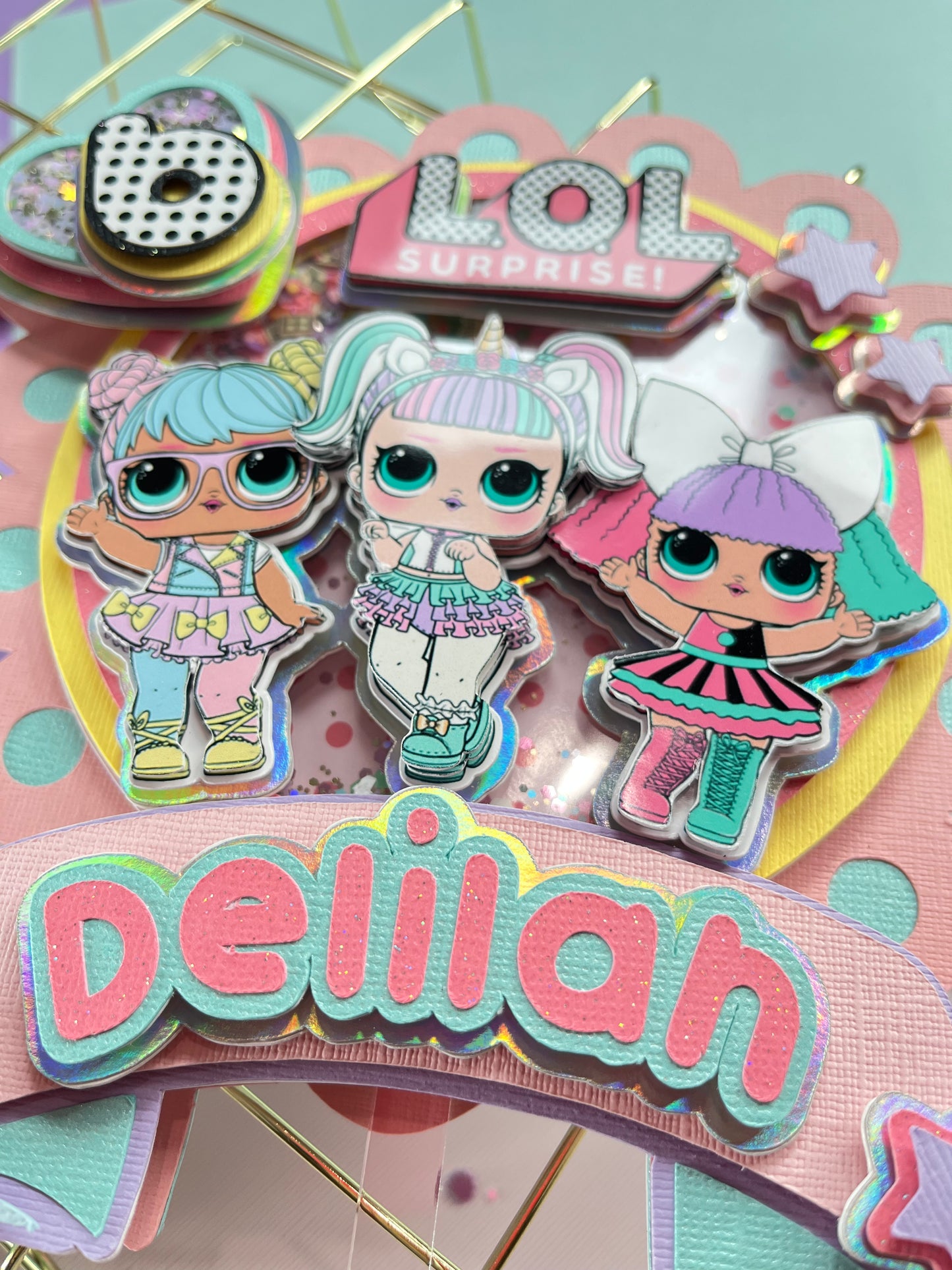 LOL suprise dolls cake topper