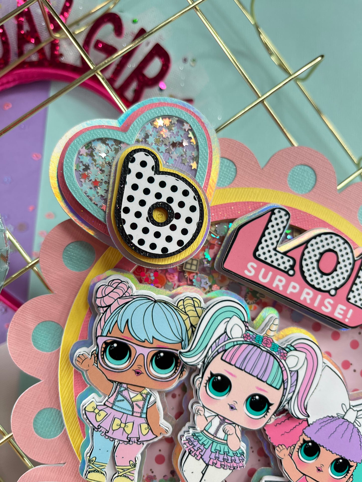 LOL suprise dolls cake topper