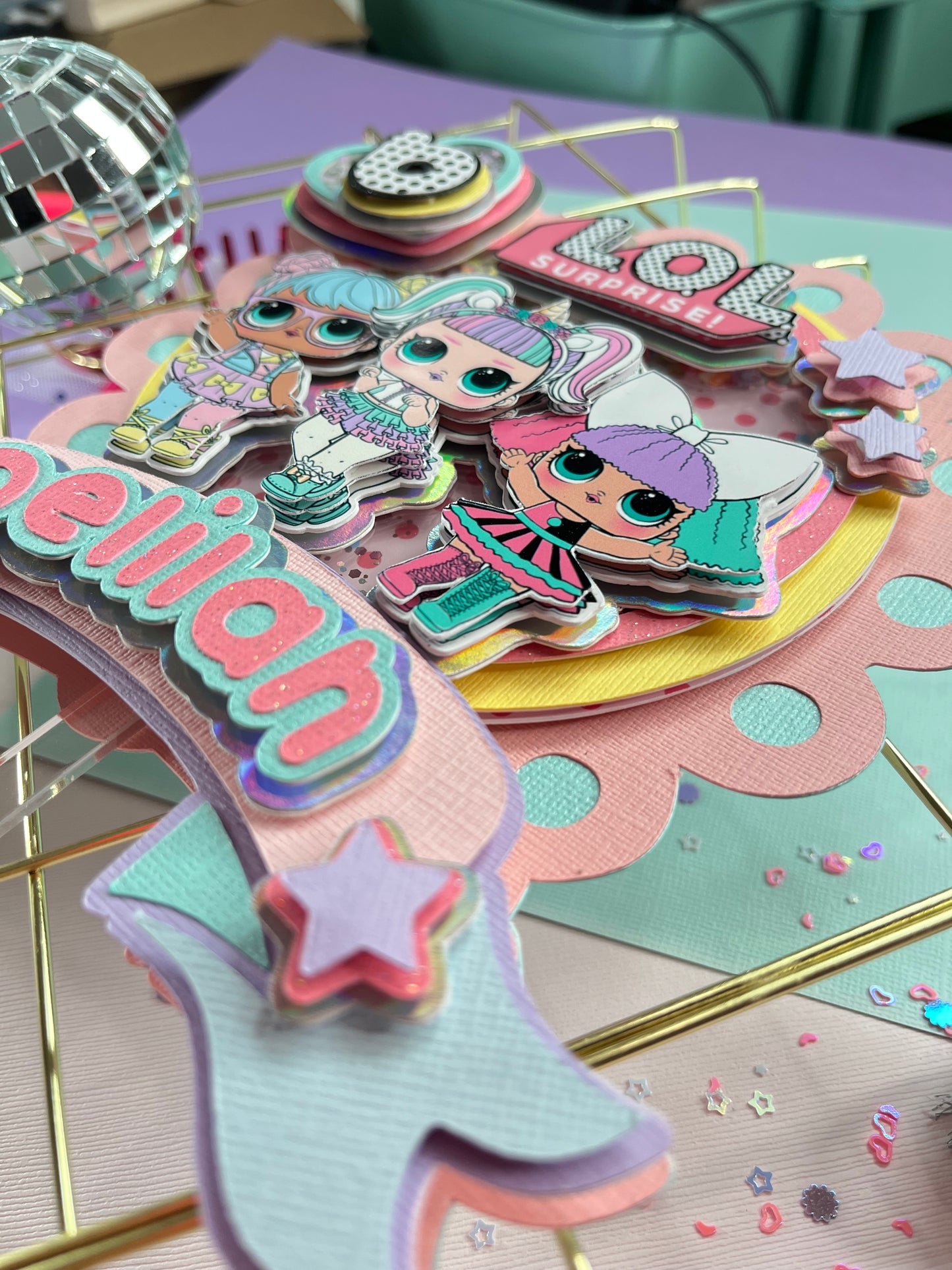 LOL suprise dolls cake topper