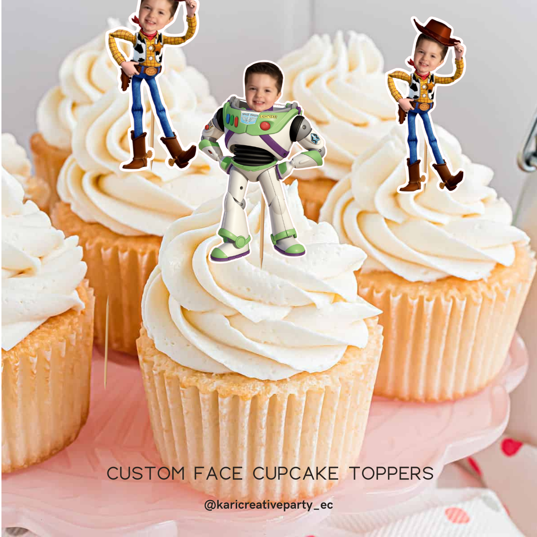Toy story custom cupcake toppers