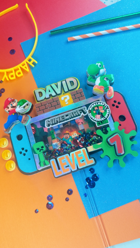 Nintendo switch cake topper