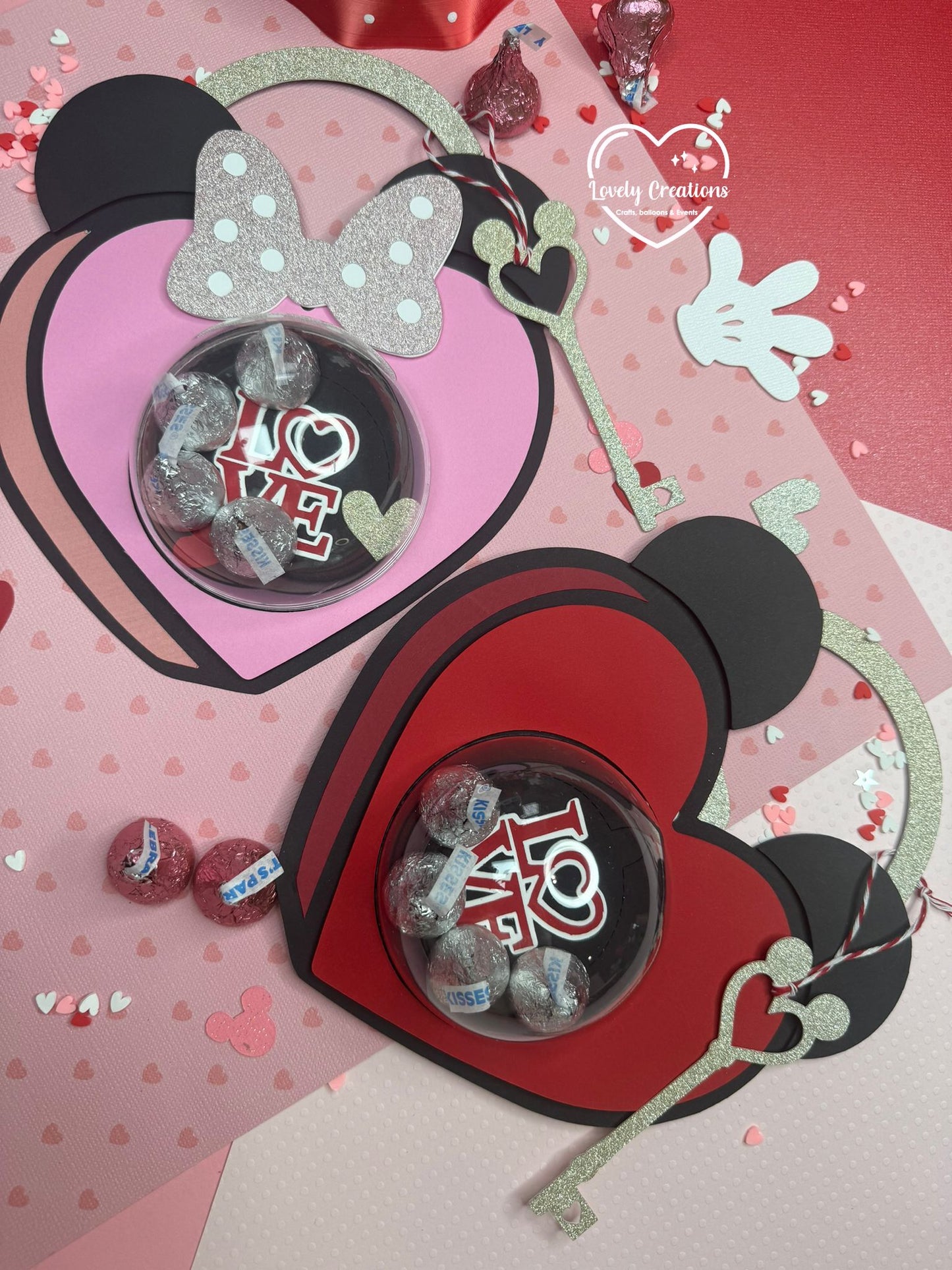Candy holder Minnie and Mickey Set / cut file