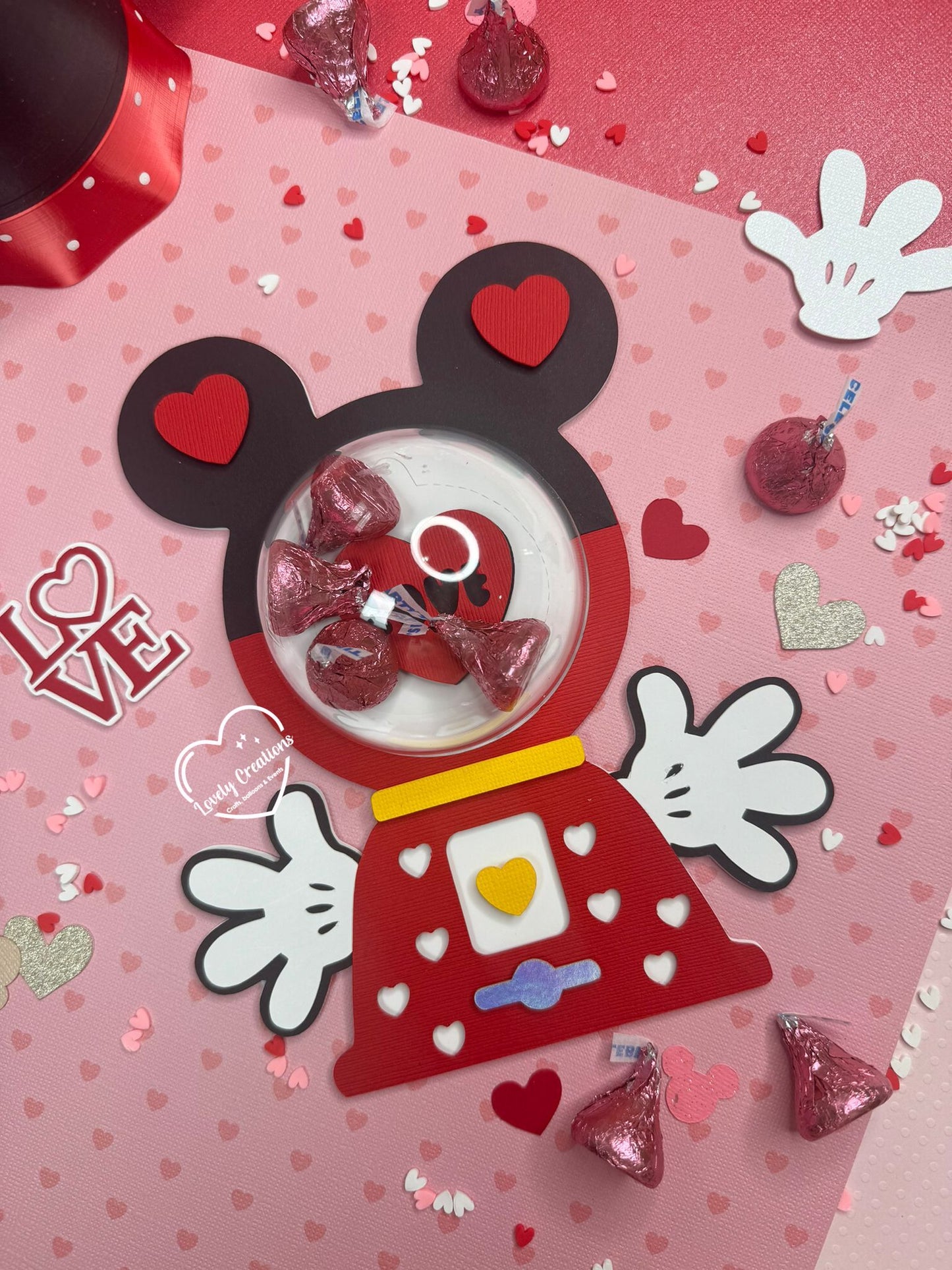 Gum machine candy holder / Minnie cut file