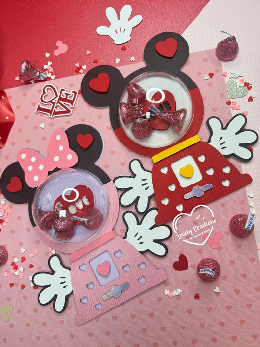 Gum machine candy holder / Minnie cut file