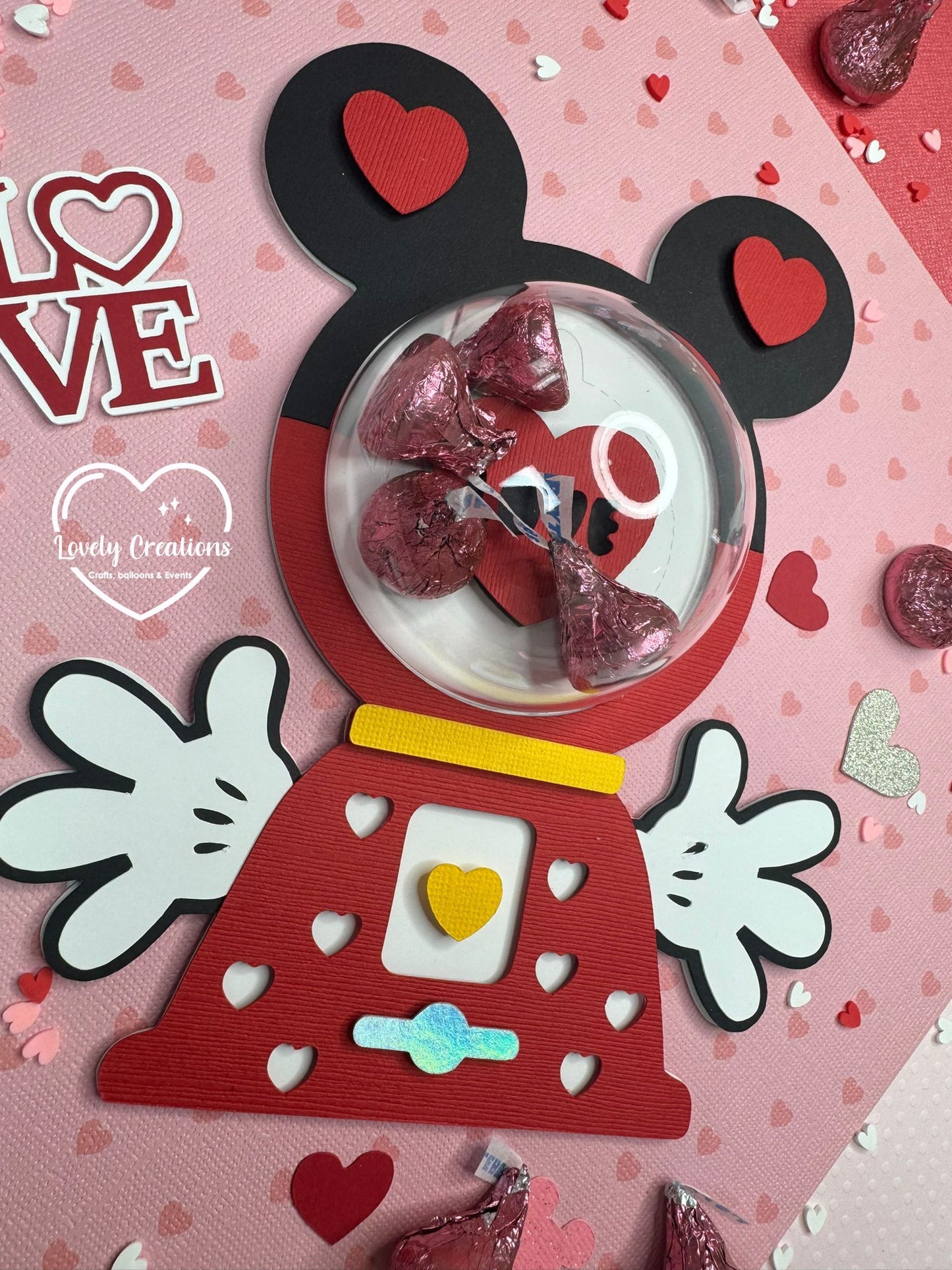 Gum machine candy holder / Minnie cut file