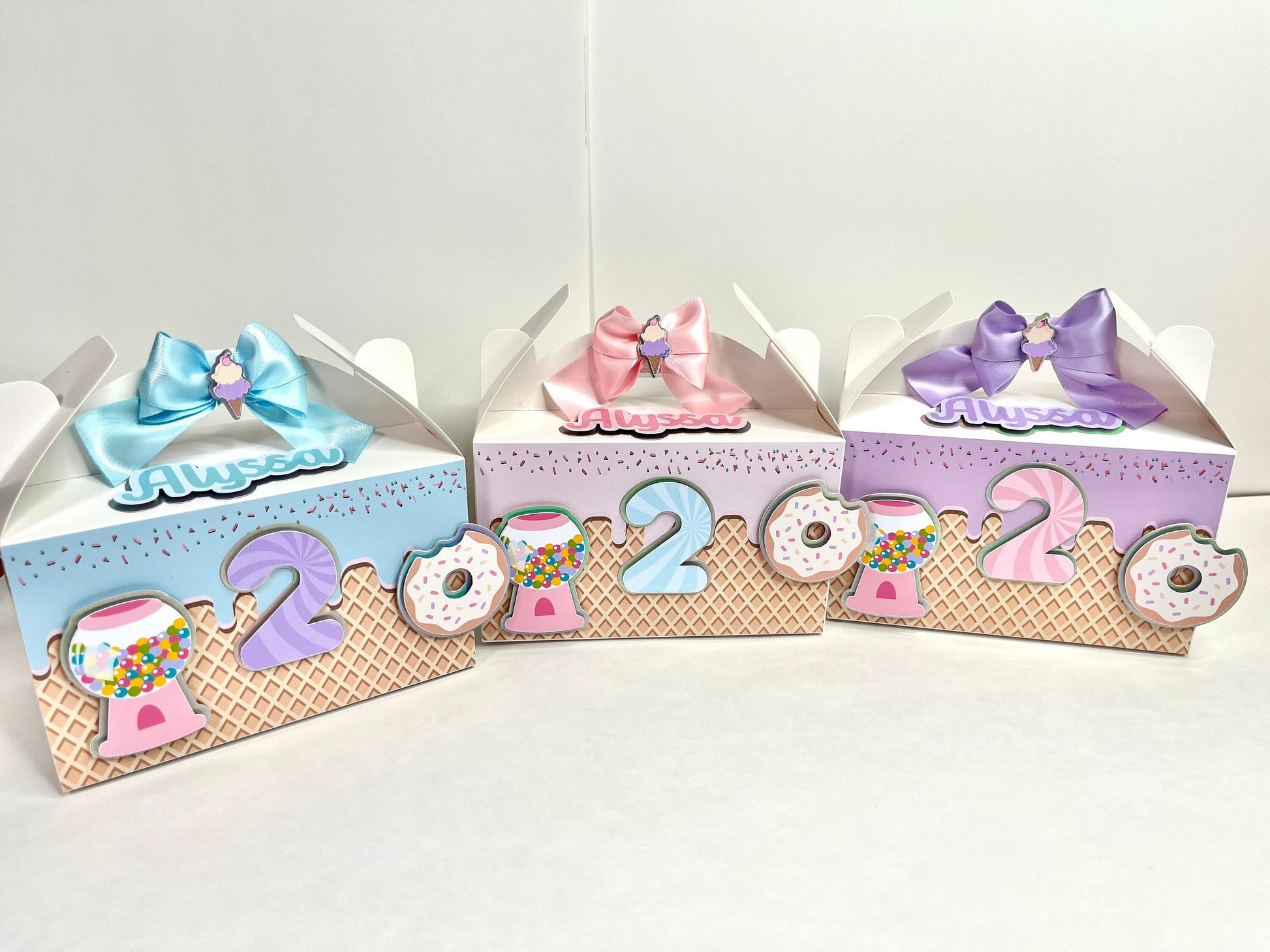 Candy favor boxes / candyland favor boxes / candyland boxes / candyland favor treat box / Candyland birthday favor box / Donuts favor box