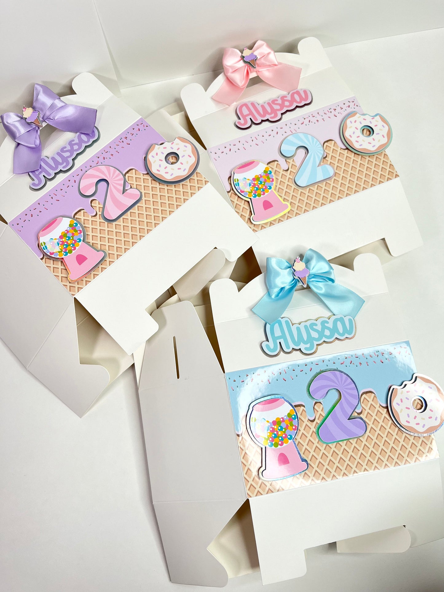 Candy favor boxes / candyland favor boxes / candyland boxes / candyland favor treat box / Candyland birthday favor box / Donuts favor box