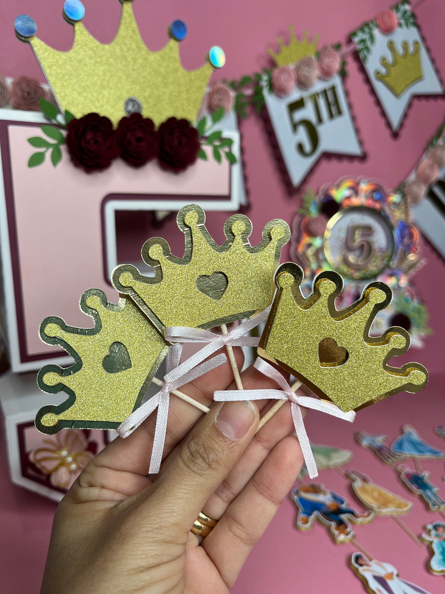 Princess party pack / Princesses party decor / Princesses party supplies / princess banner / princess birthday party / princess 3d number