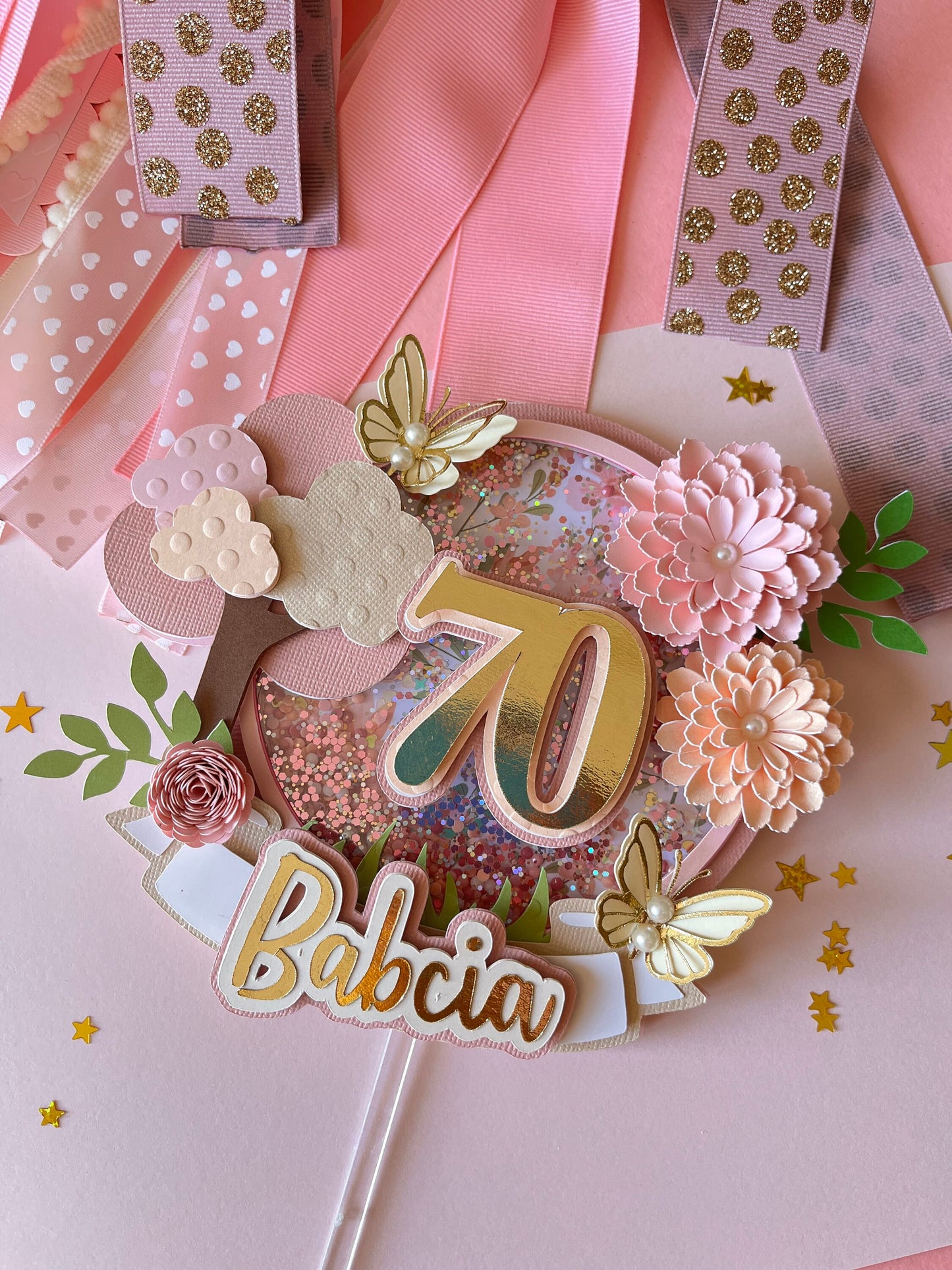 women cake topper / flowers cake topper / birthday cake topper / nature cake topper / sweet cake topper / birthday topper