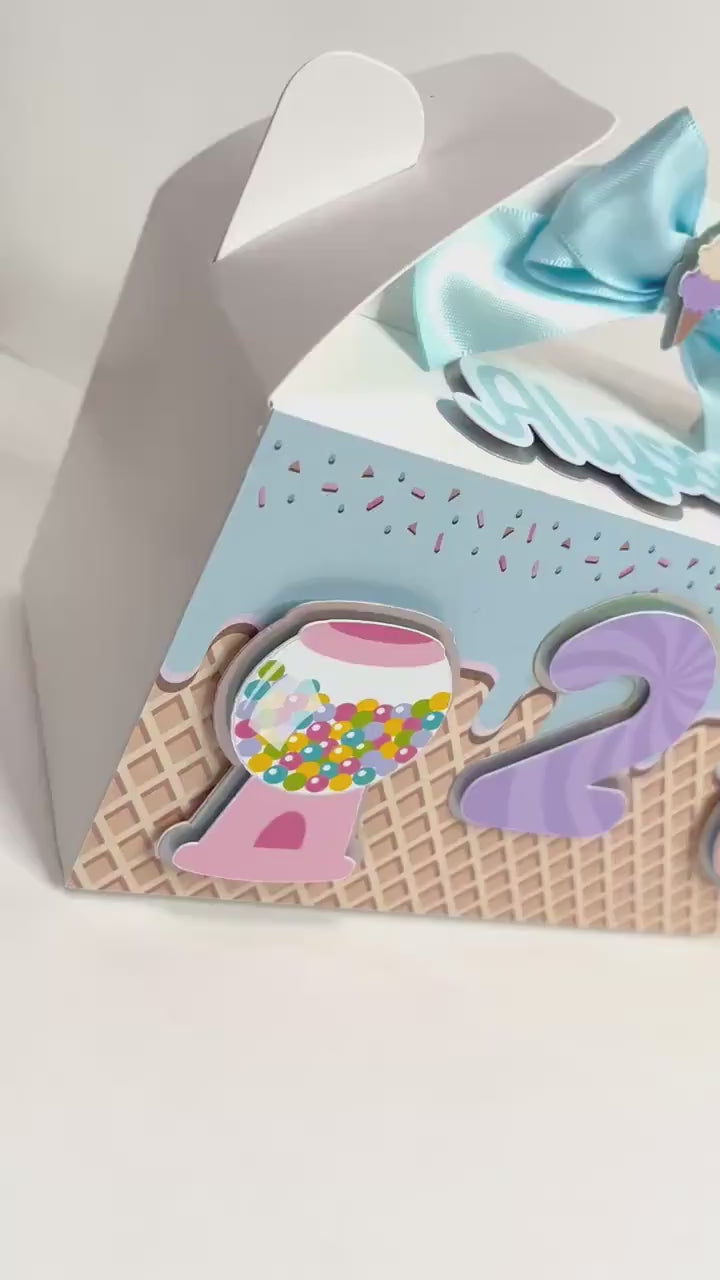 Candy favor boxes / candyland favor boxes / candyland boxes / candyland favor treat box / Candyland birthday favor box / Donuts favor box