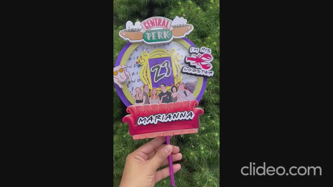 Custom Friends Cake Shaker Topper
