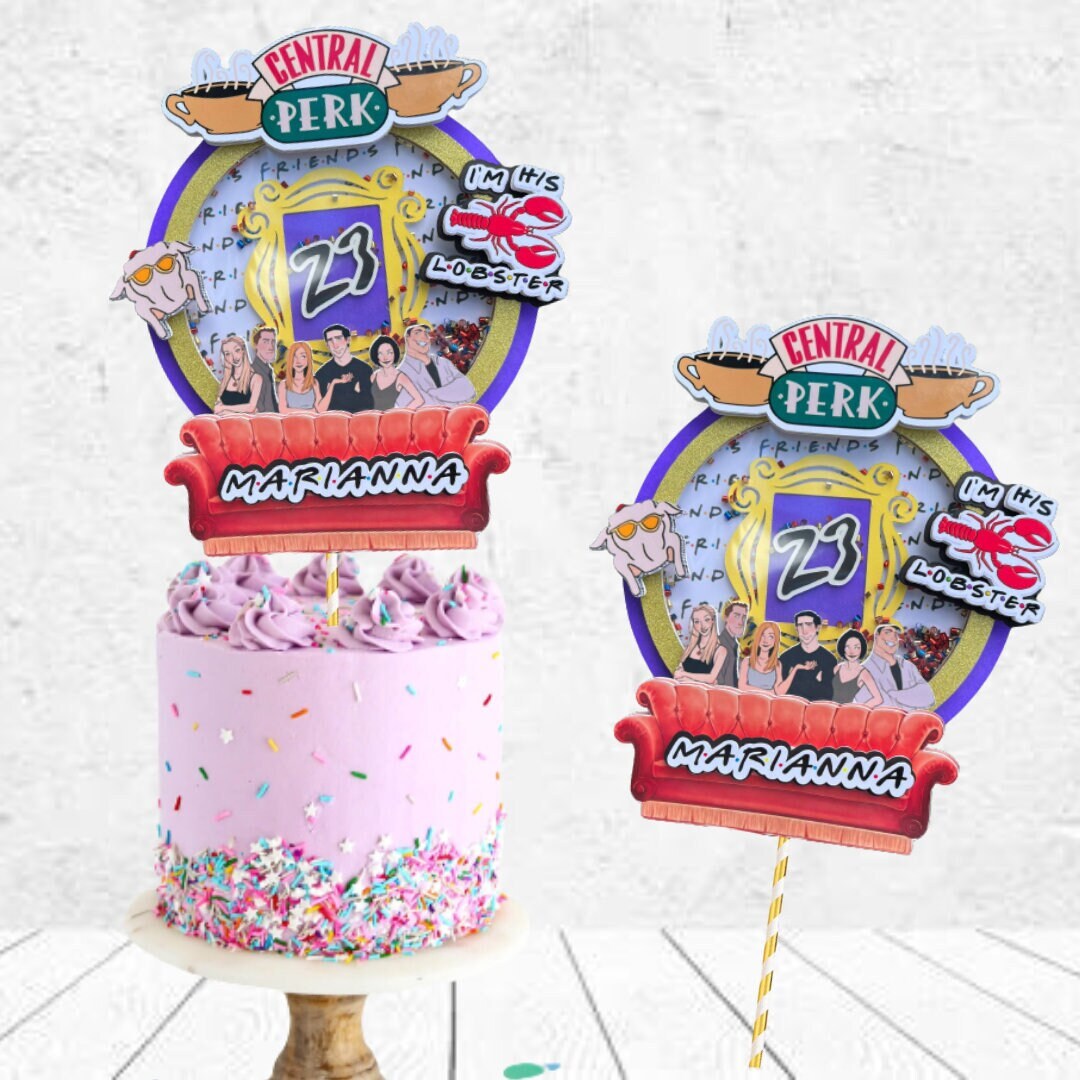 Custom Friends Cake Shaker Topper
