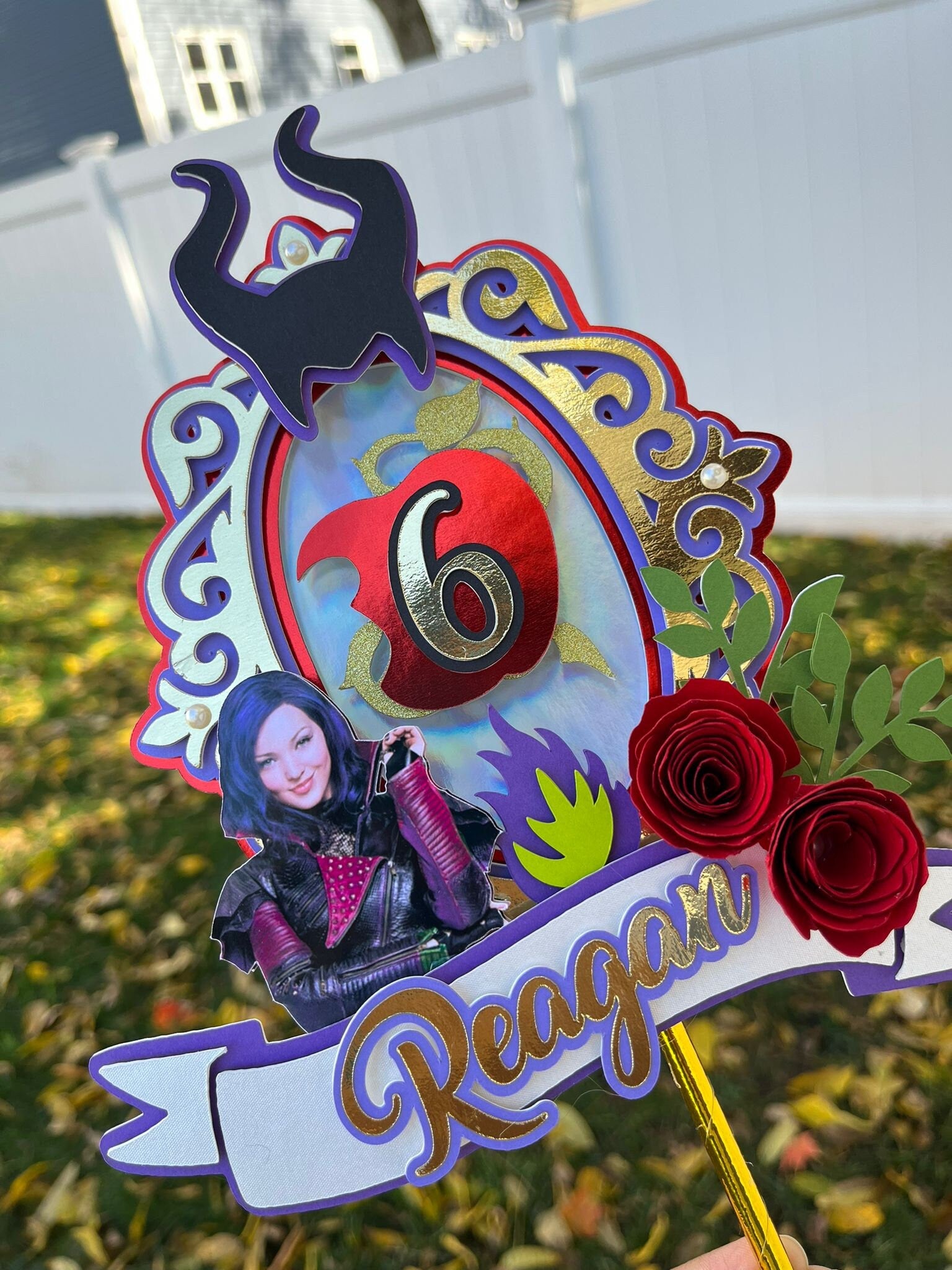 Descendants cake topper / Custom Descendants cake topper / Descendants Birthday Topper, Descendants Birthday, Descendants Party