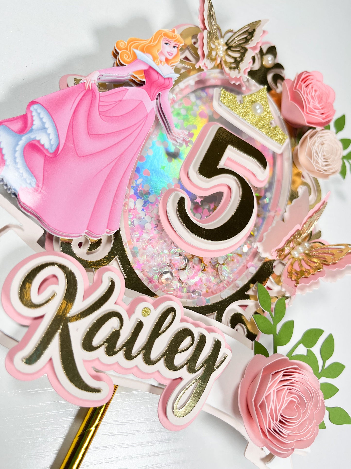 Princess Cake topper / Princess topper / Cinderella Cake topper / Cinderella party / Princess birthday topper