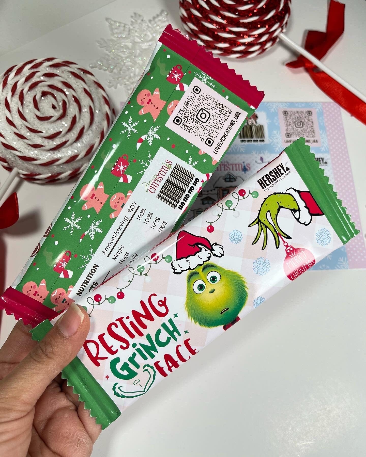 Christmas Hersheys Bar Wrappers, Grinch chocolate Wrappers, Mickey mouse Bar Wrappers, custom hersheys bar, christmas gifts, custom hersheys