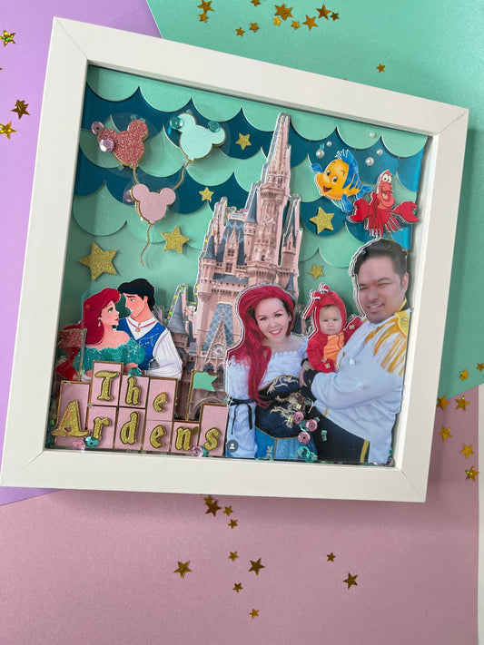 Shadox Box/ Custom shadow box / Disney shadow box / custom gifts / custom frame/ personalized details / personalized gifts