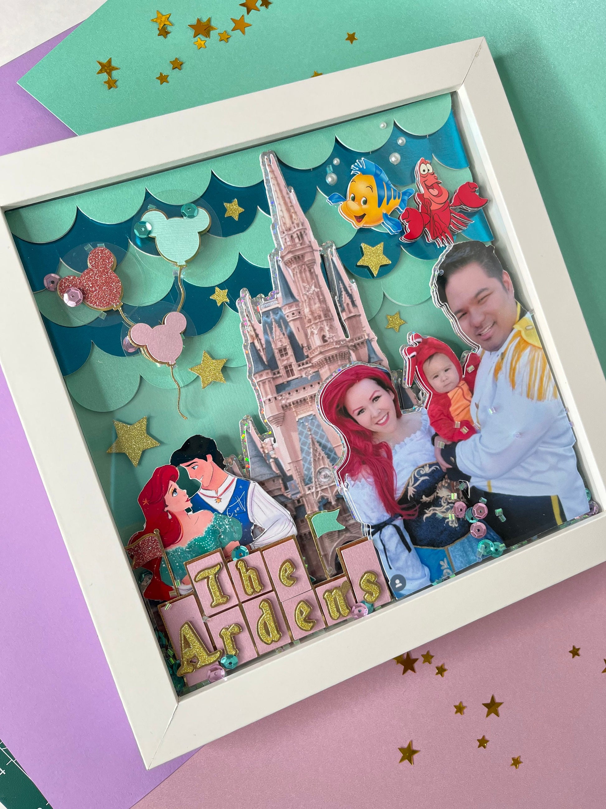 Shadox Box/ Custom shadow box / Disney shadow box / custom gifts / custom frame/ personalized details / personalized gifts