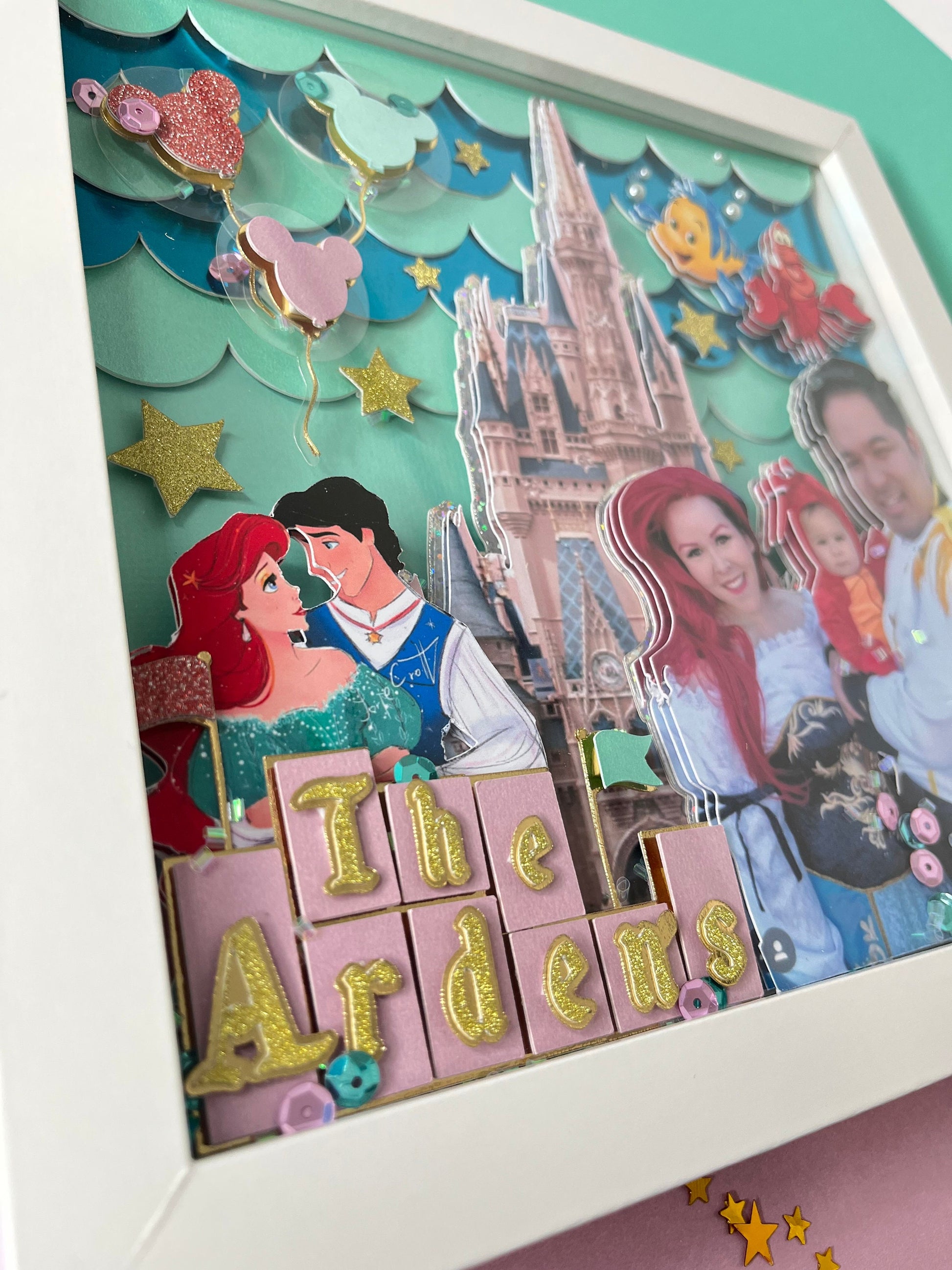 Shadox Box/ Custom shadow box / Disney shadow box / custom gifts / custom frame/ personalized details / personalized gifts