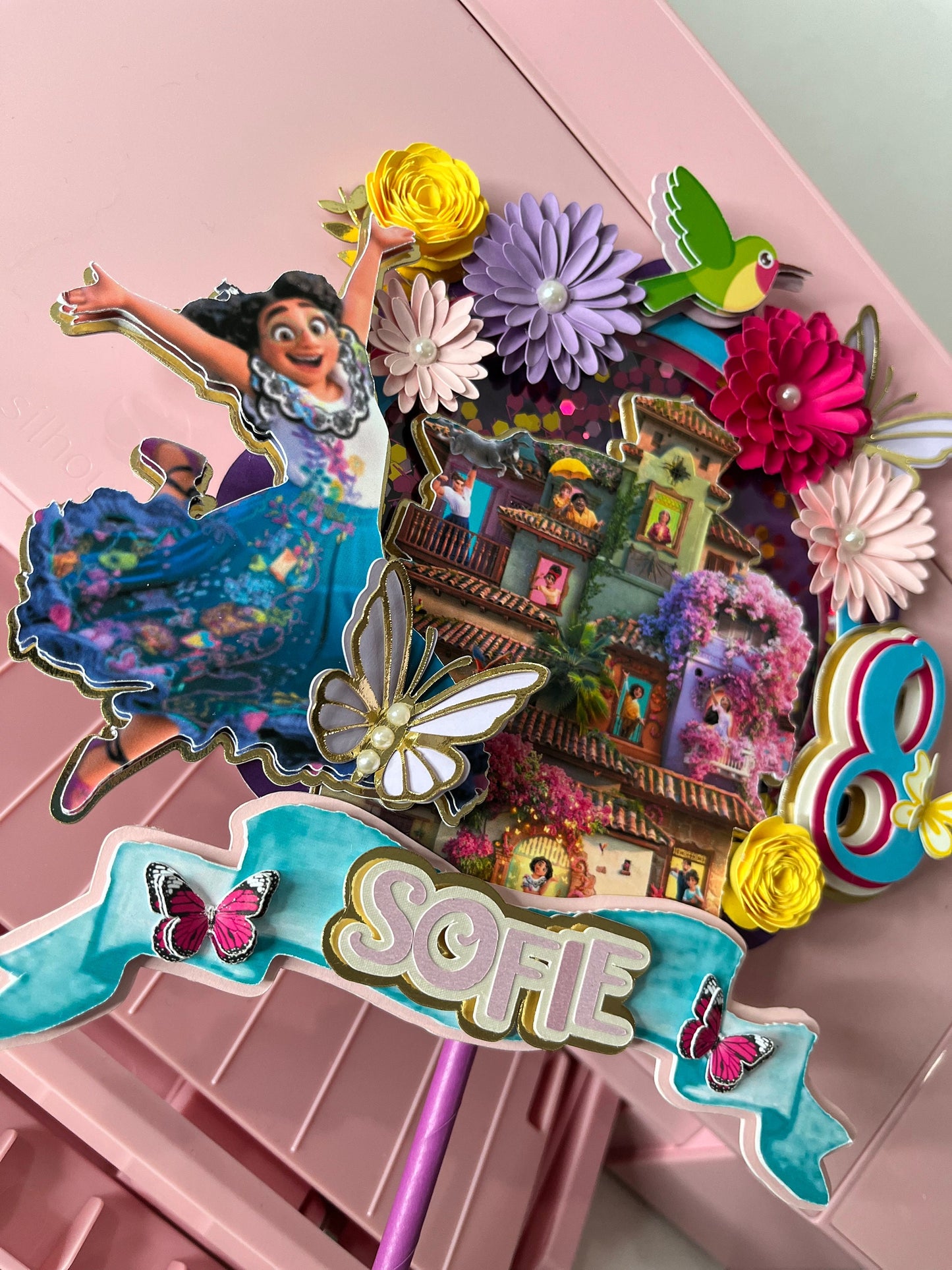 Encanto cake topper, encanto personalized topper, encanto party decorations, encanto birthday, encanto topper