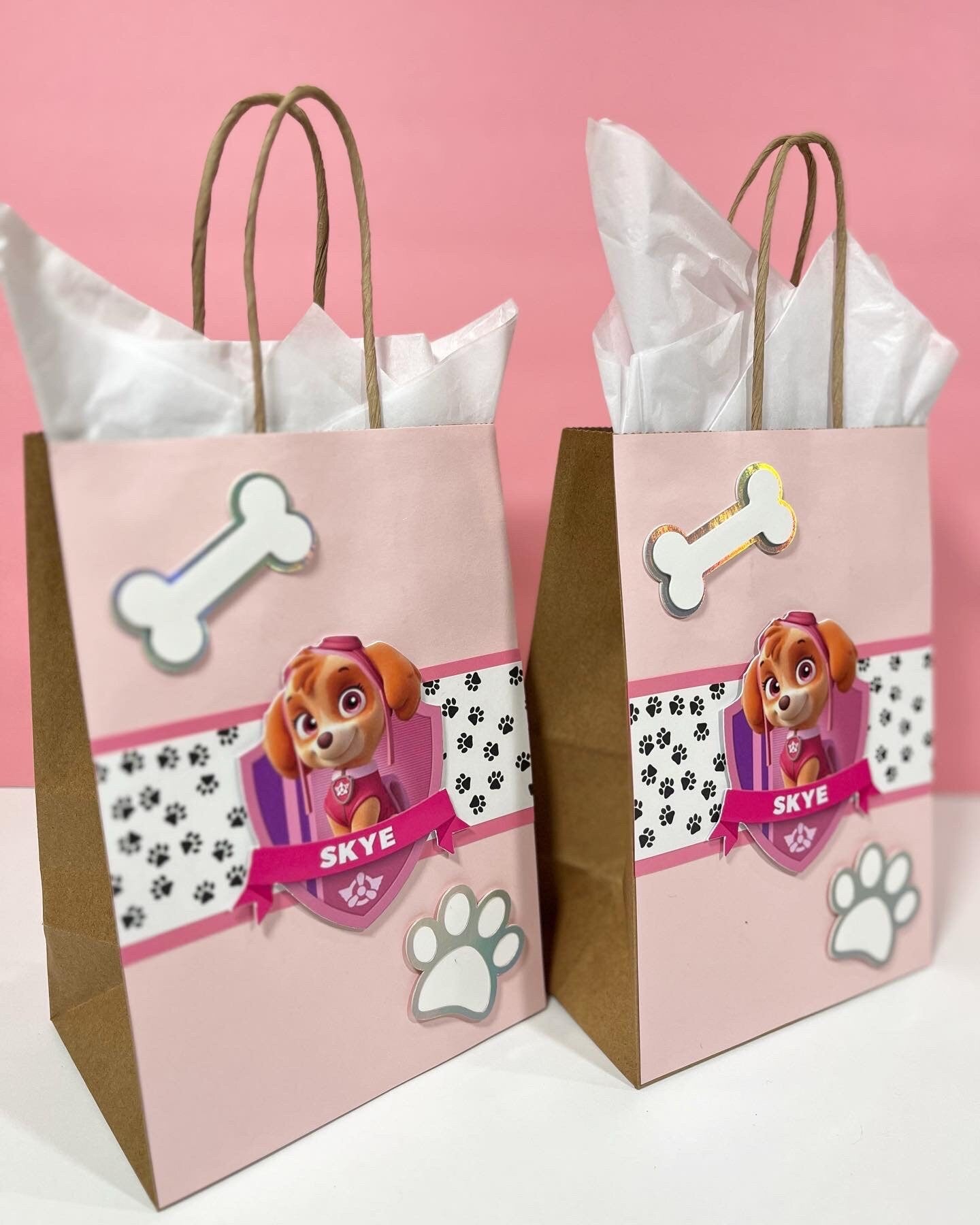 Pets paper bags / dogs favor bags / pets party bags / dogs birthday bags / dogs party supplies / pets party decor