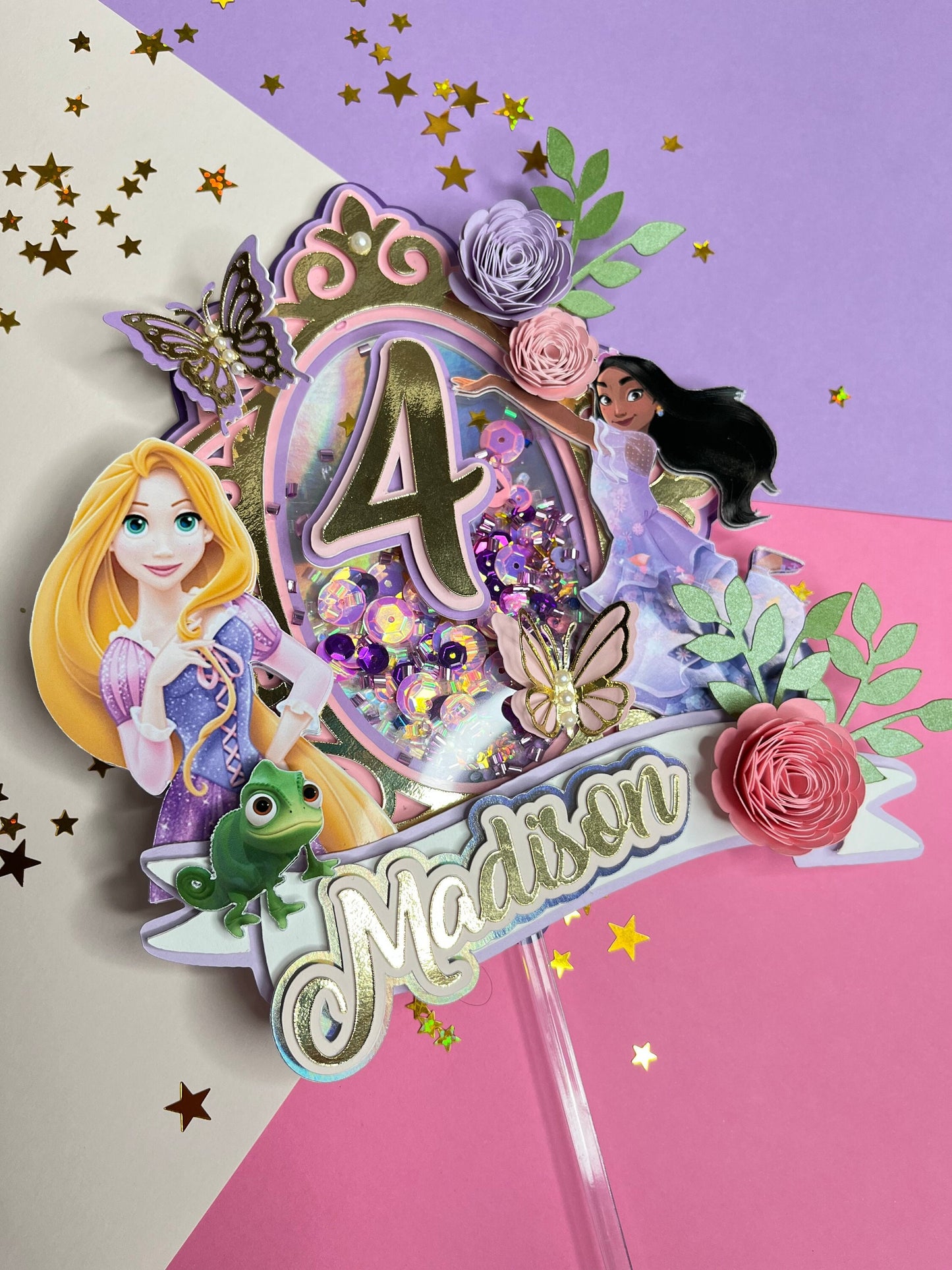 Princess Cake topper / Princess topper / Cinderella Cake topper / Cinderella party / Princess birthday topper