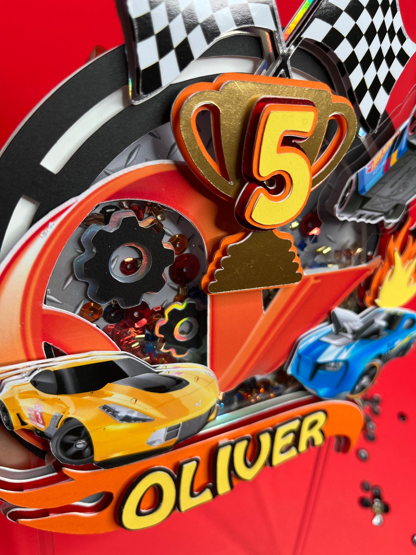Race car cake topper / racing car cake topper / fast car topper / wheels cake topper / race car party decor / race car birthday party