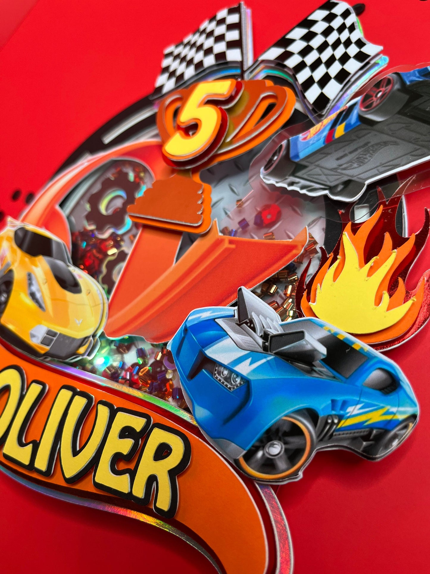 Race car cake topper / racing car cake topper / fast car topper / wheels cake topper / race car party decor / race car birthday party