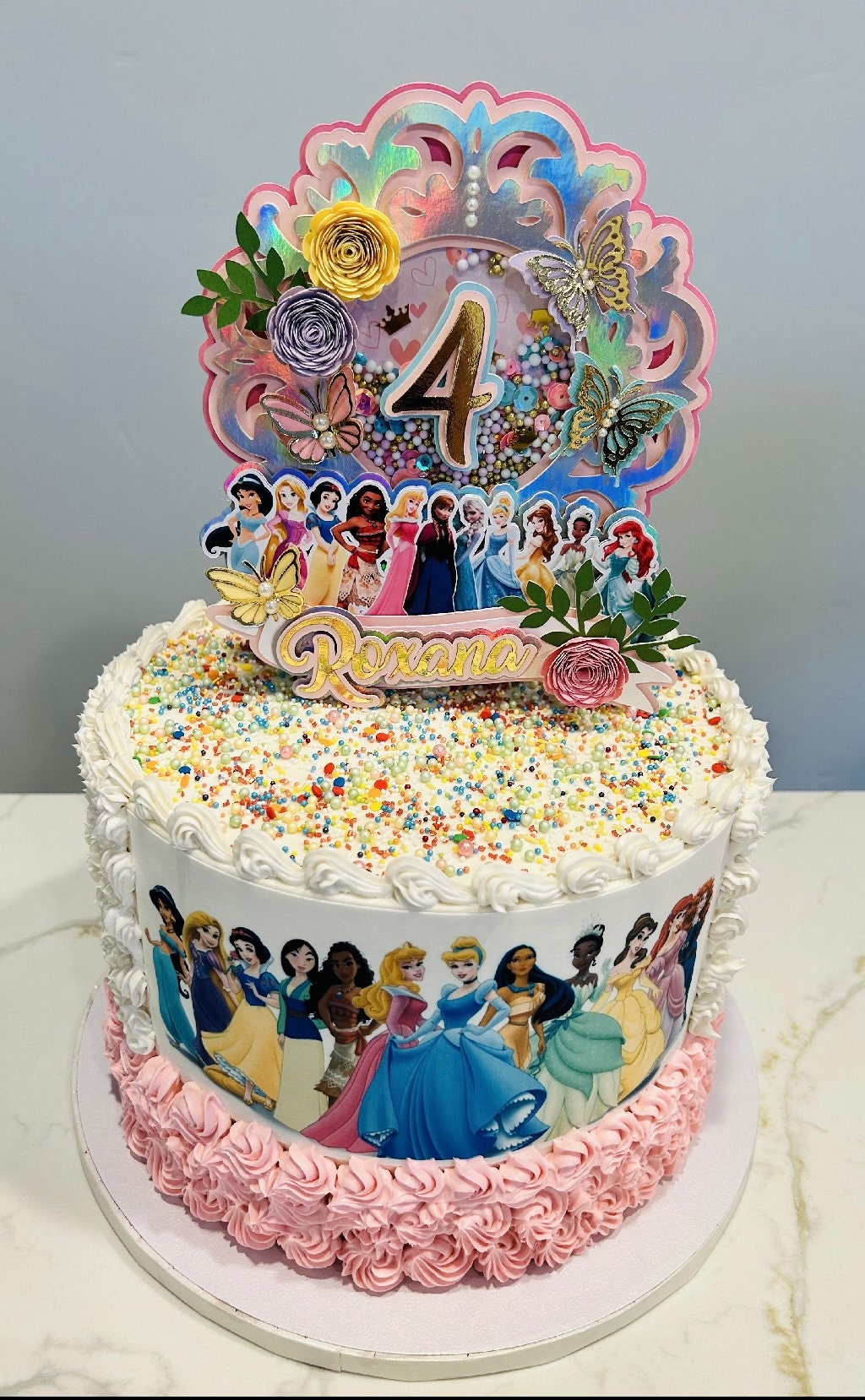 Princess Cake topper / Princess topper / Princess shaker topper / Princess party / Princess birthday topper / Princess party decor
